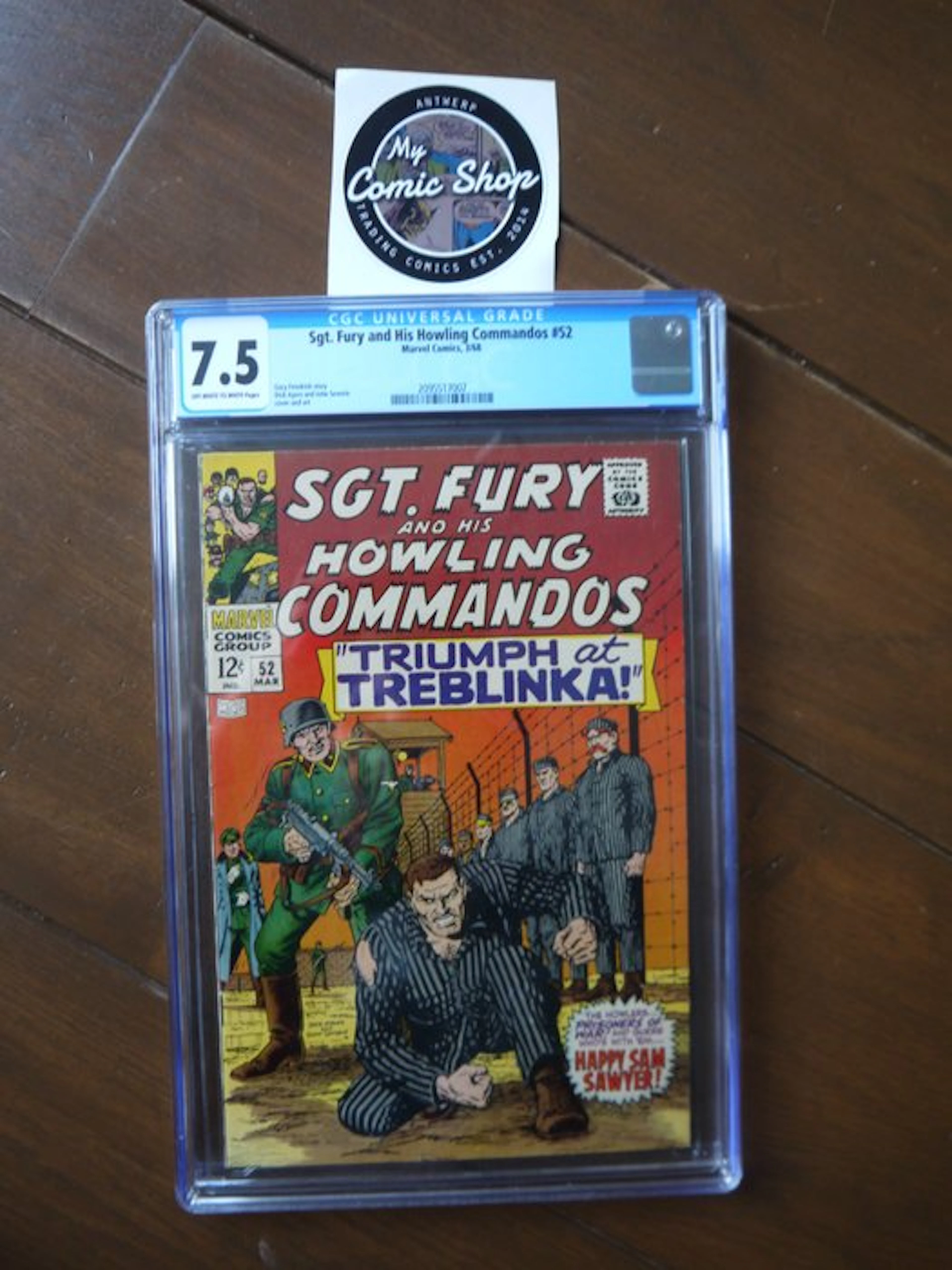 Sgt. Fury (1963) #52 - 1 Graded comic - First edition - 1978 - CGC 7.5