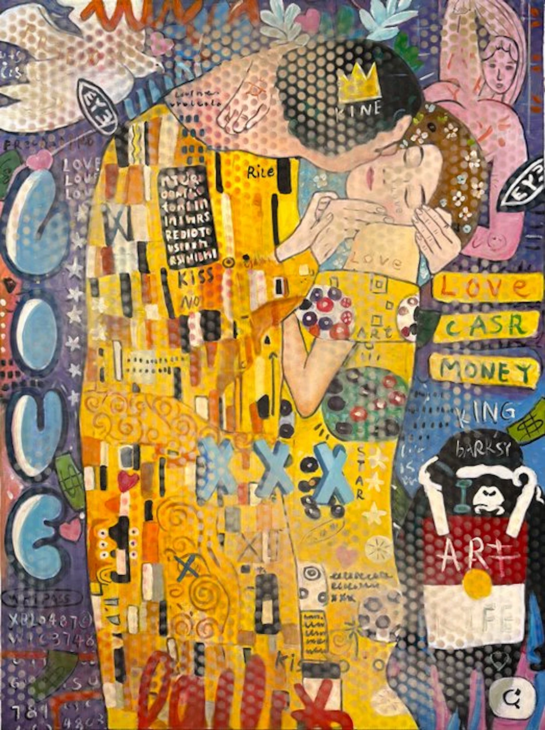 Jean Le Gall (1969) - 100% Hand Painted-Klimt Power
