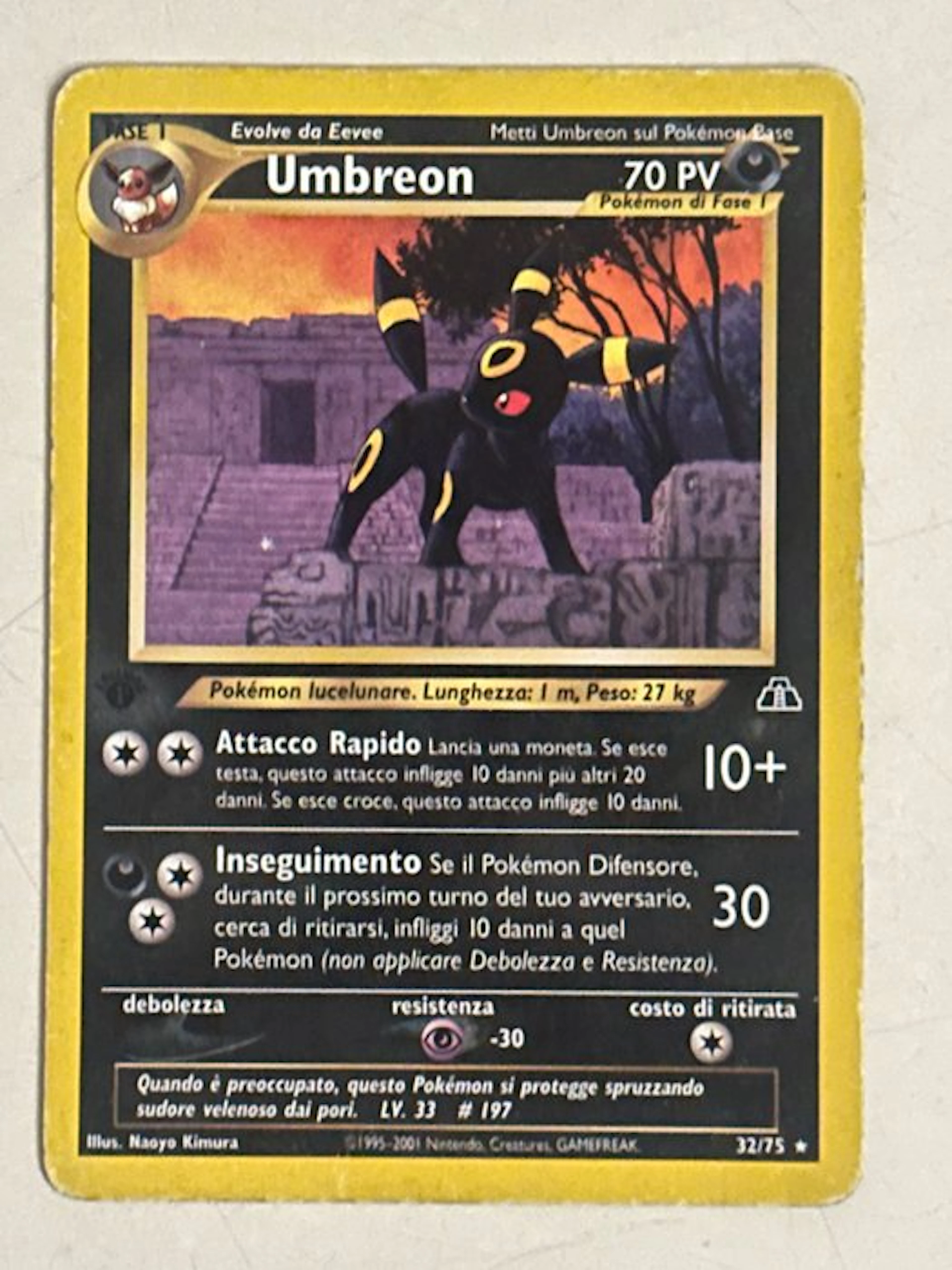 Pokémon - 1 Card - Umbreon Umbreon #32/75 Pokemon Neo...