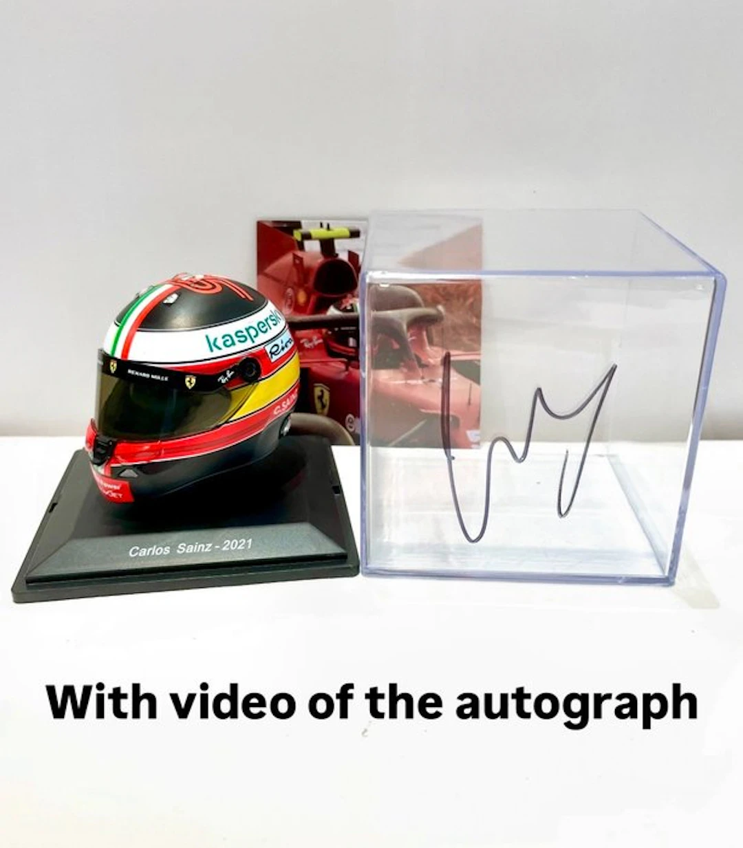 Ferrari - Formula 1 - Carlos Sainz - 2021 - 1:5 scale helmet