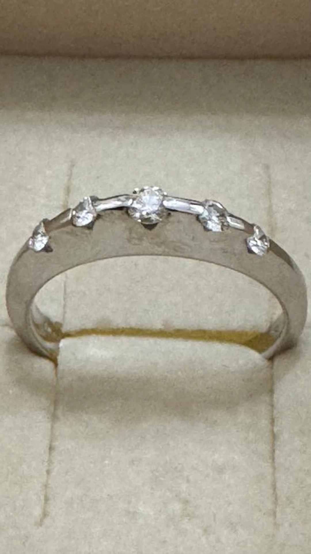 Ring - 18 kt. White gold - 0.24ct. tw. Diamond (Natural) - Diamond