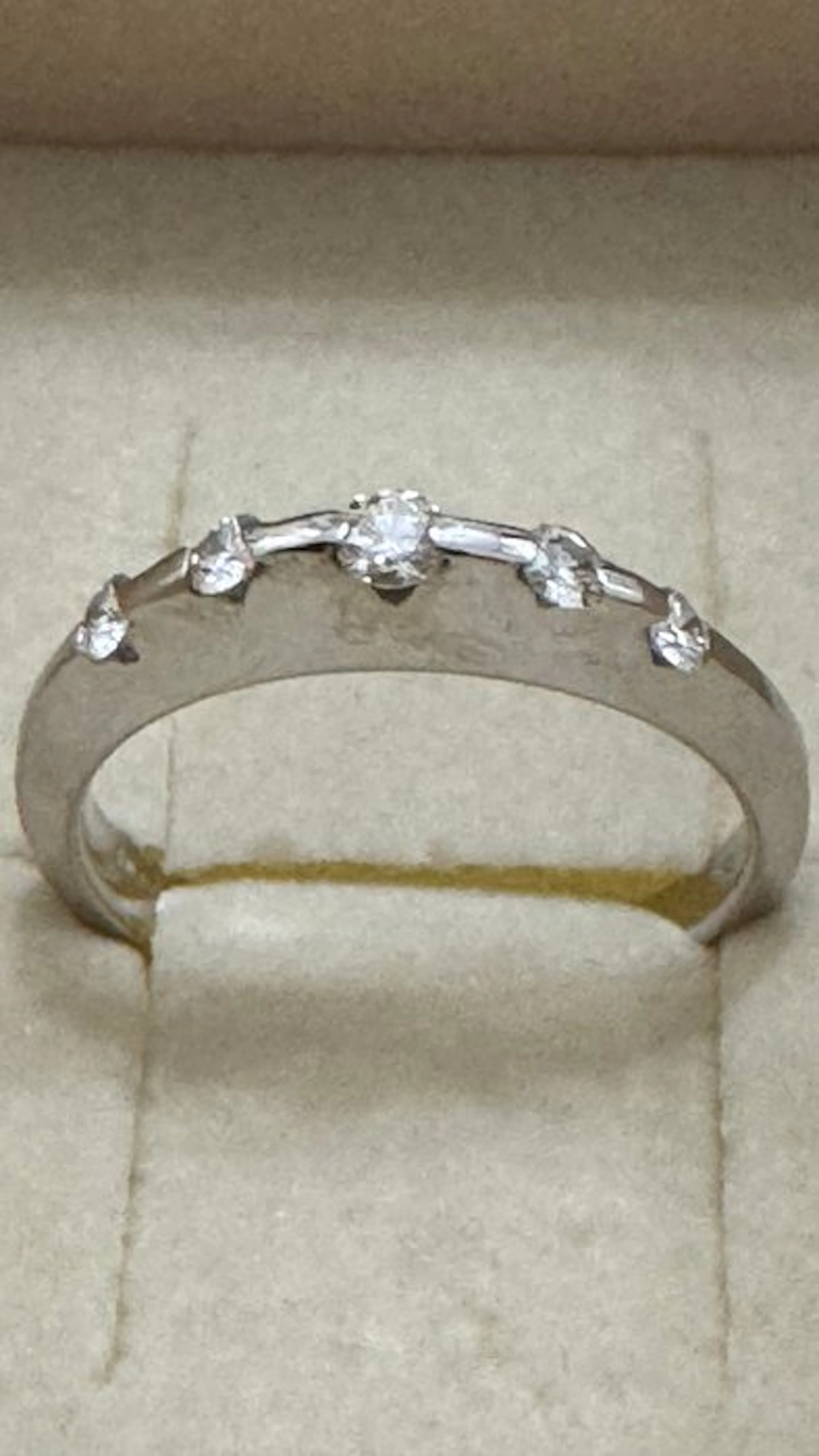 Ring - 18 kt. White gold - 0.24ct. tw. Diamond (Natural) - Diamond