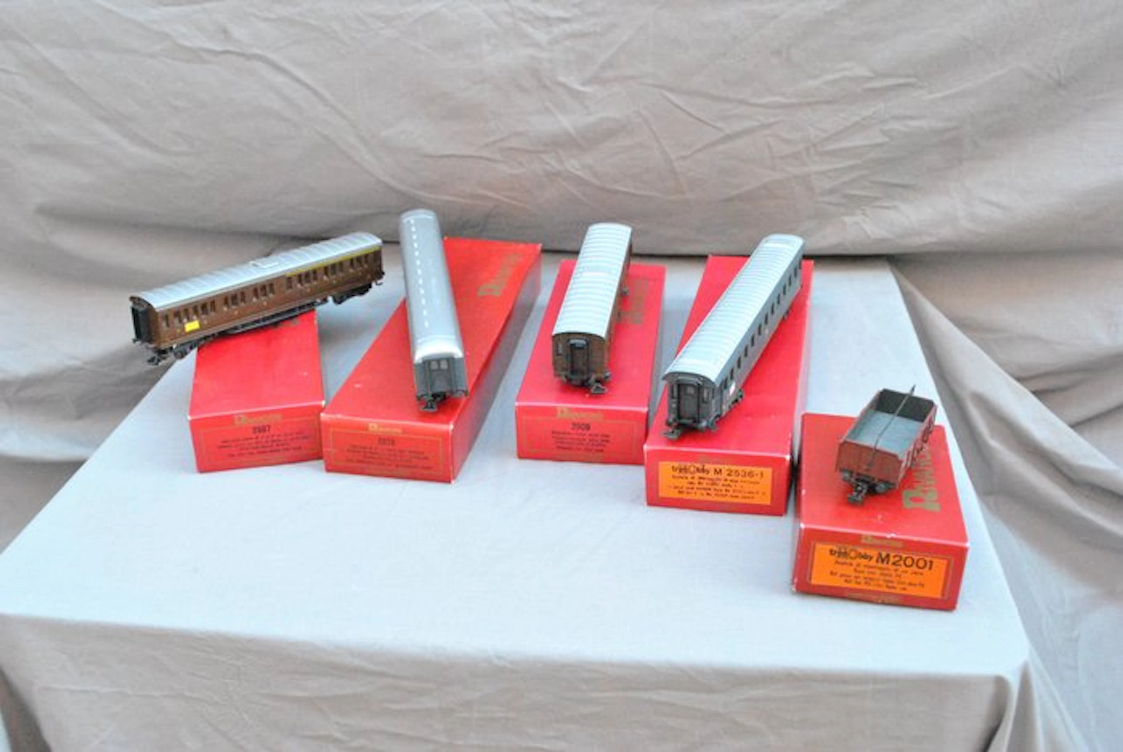 Rivarossi H0 - Model train wagon (5) - Set of 5 carriages - FS