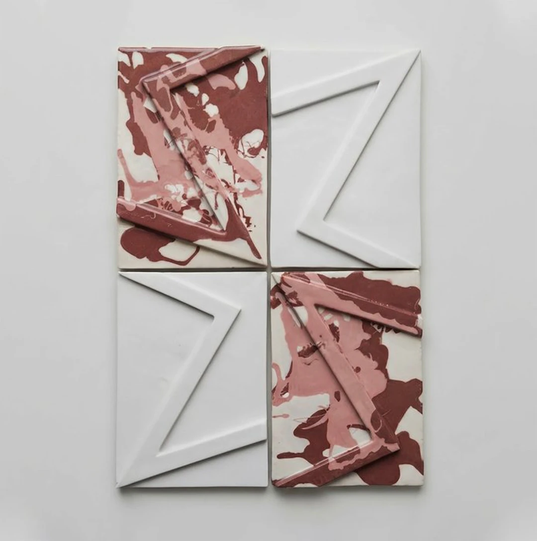 Tile (4) - marbled porcelain - FOUZIA KHAIA - 2026