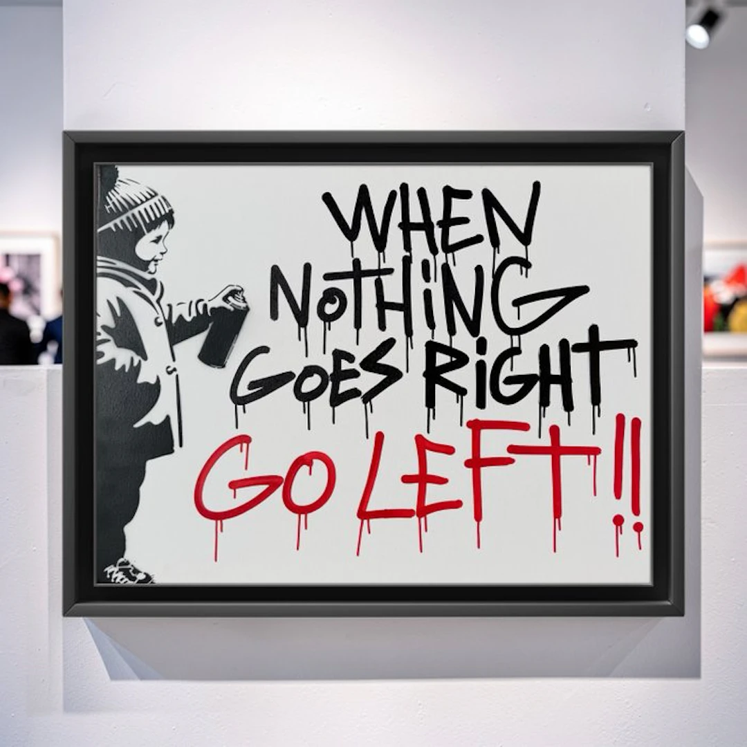 STRINK - GO LEFT - 60 x 80 cm