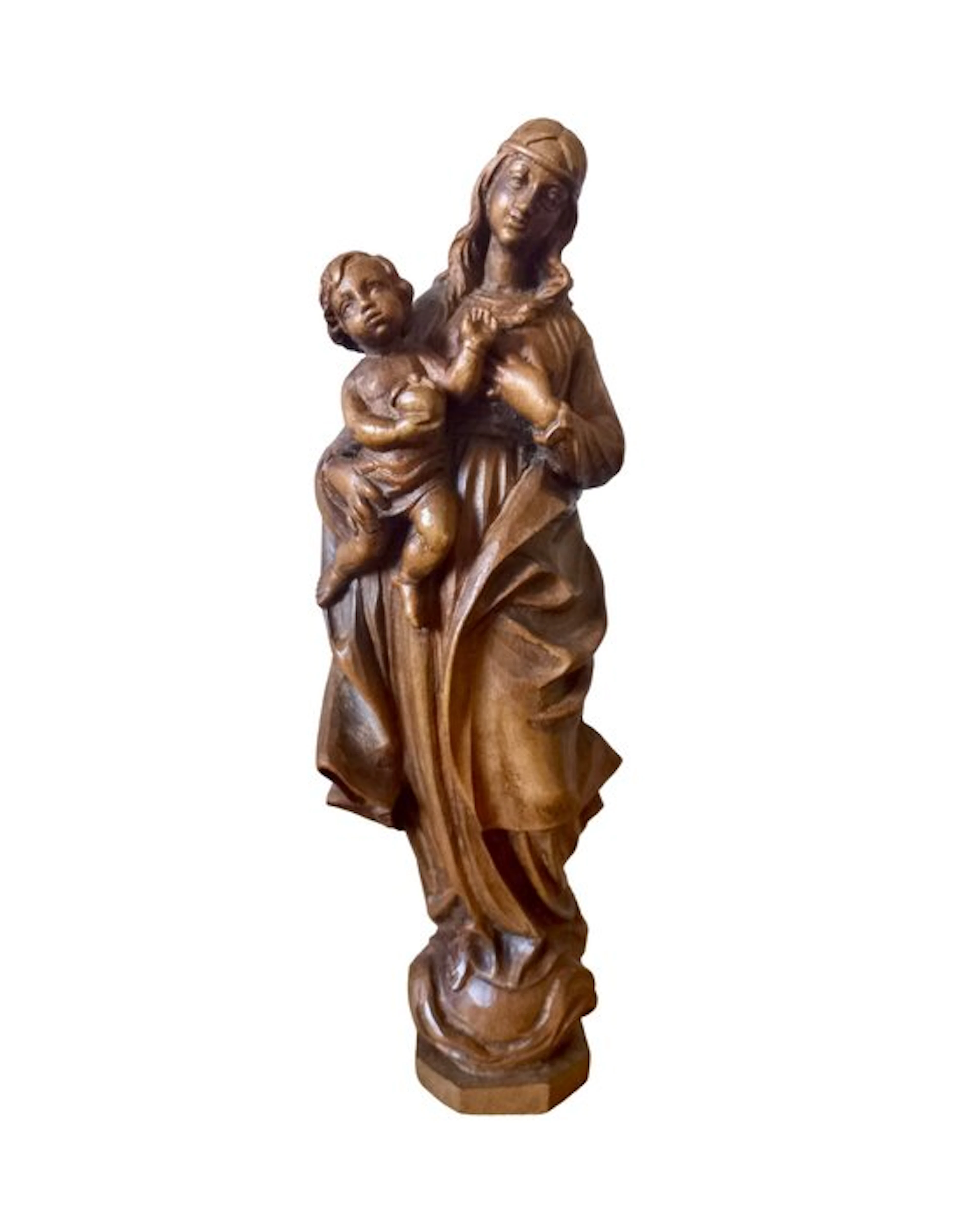 Statuette, Mariabeeldje - 25 cm - Wood