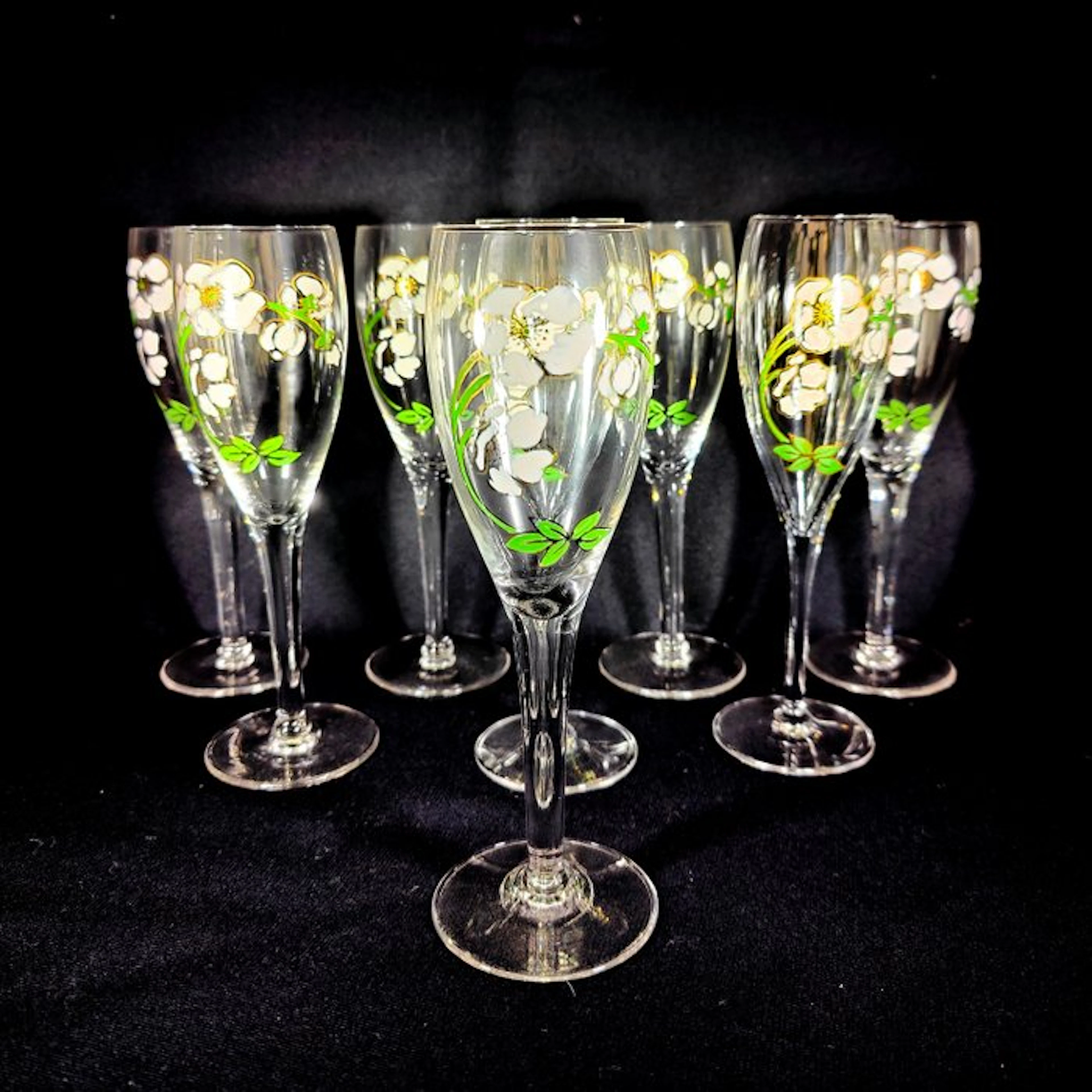 Perrier-Jouët - Emile Gallé - Champagne glass (8) - Bell...