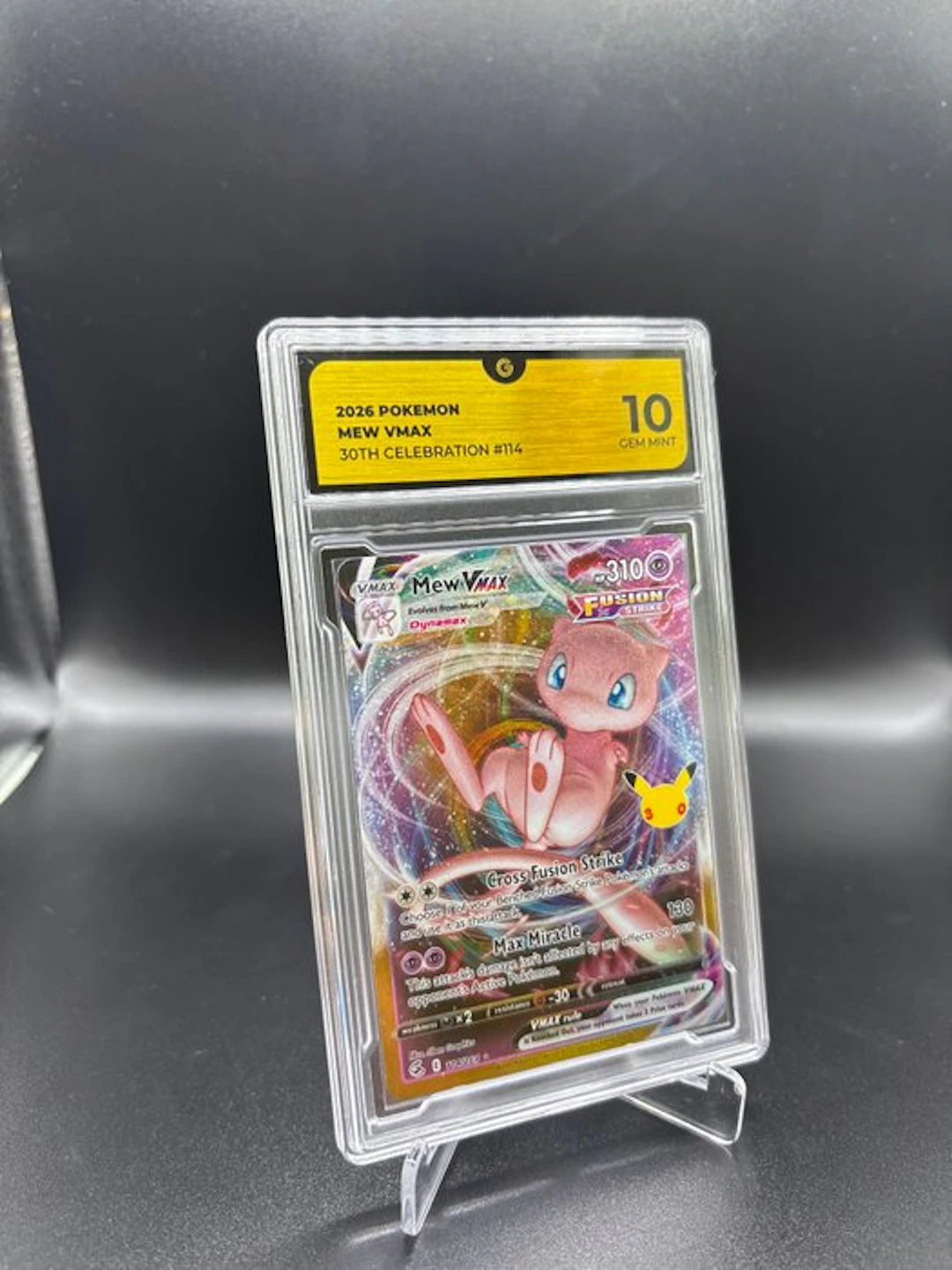 Pokémon - 1 Graded card - Mew VMAX 114 30TH Anniversary - GG 10