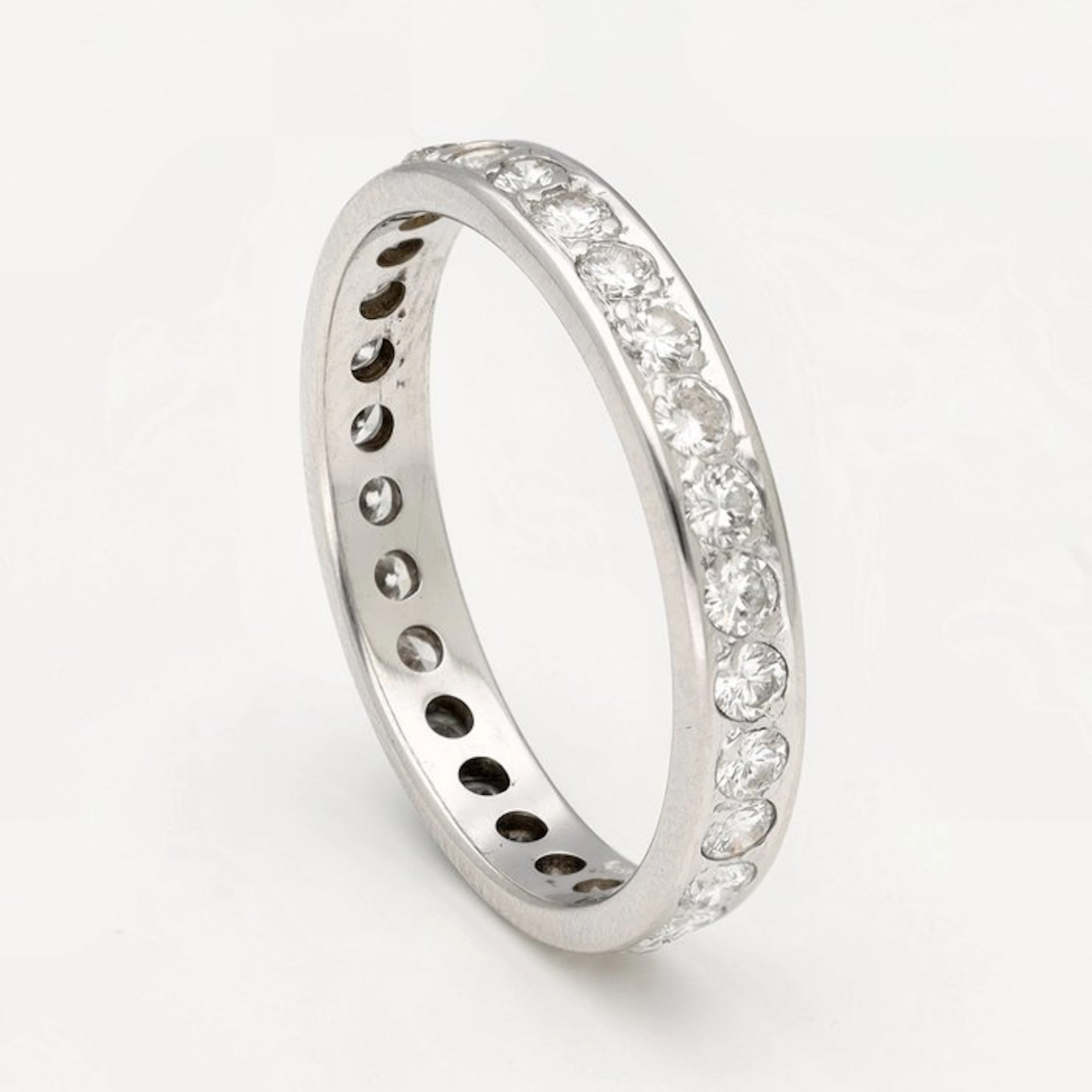 Ring - 18 kt. White gold Diamond (Natural)
