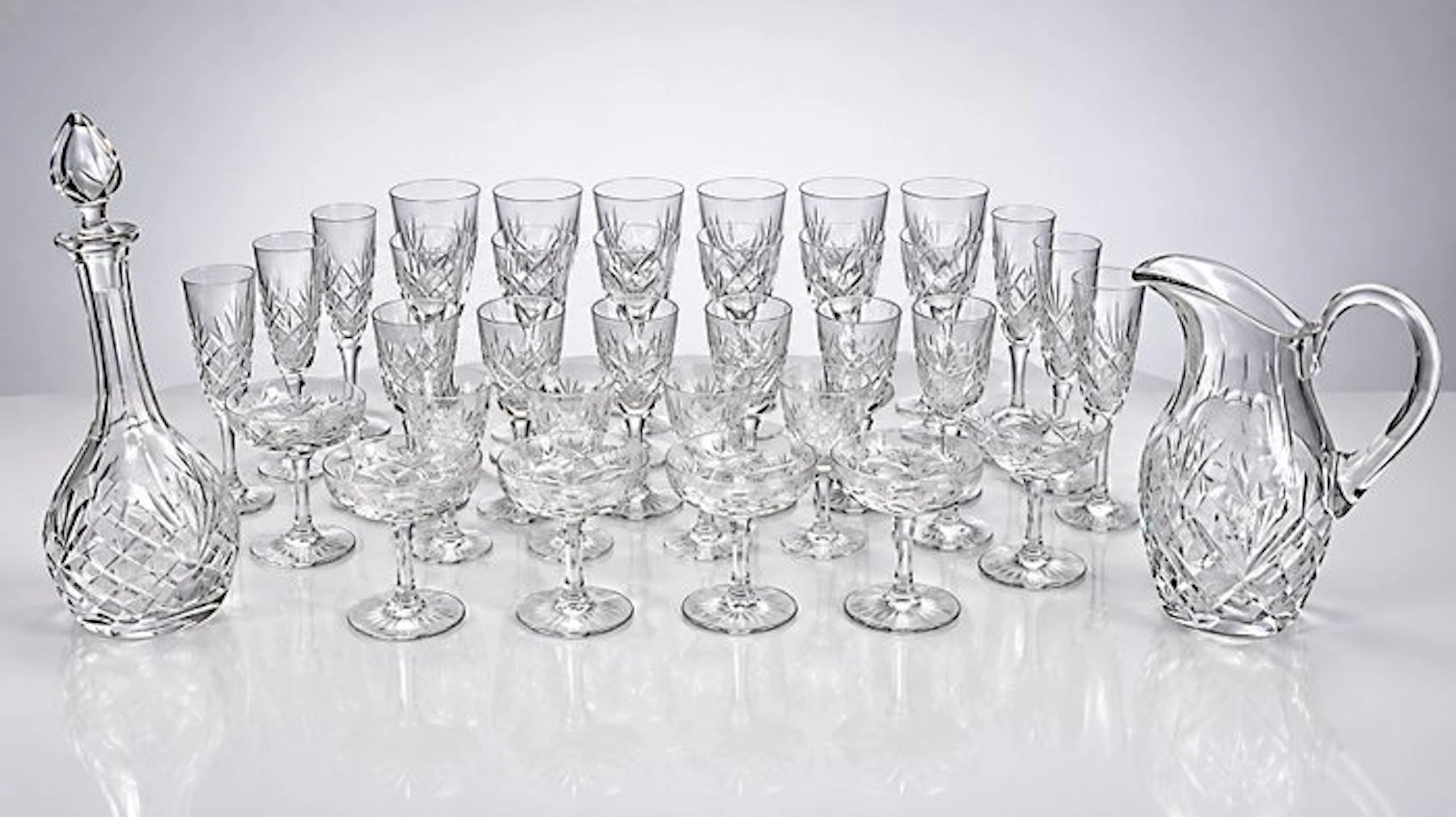 Saint-Louis - Drinking service (37) - Chantilly - Crystal...