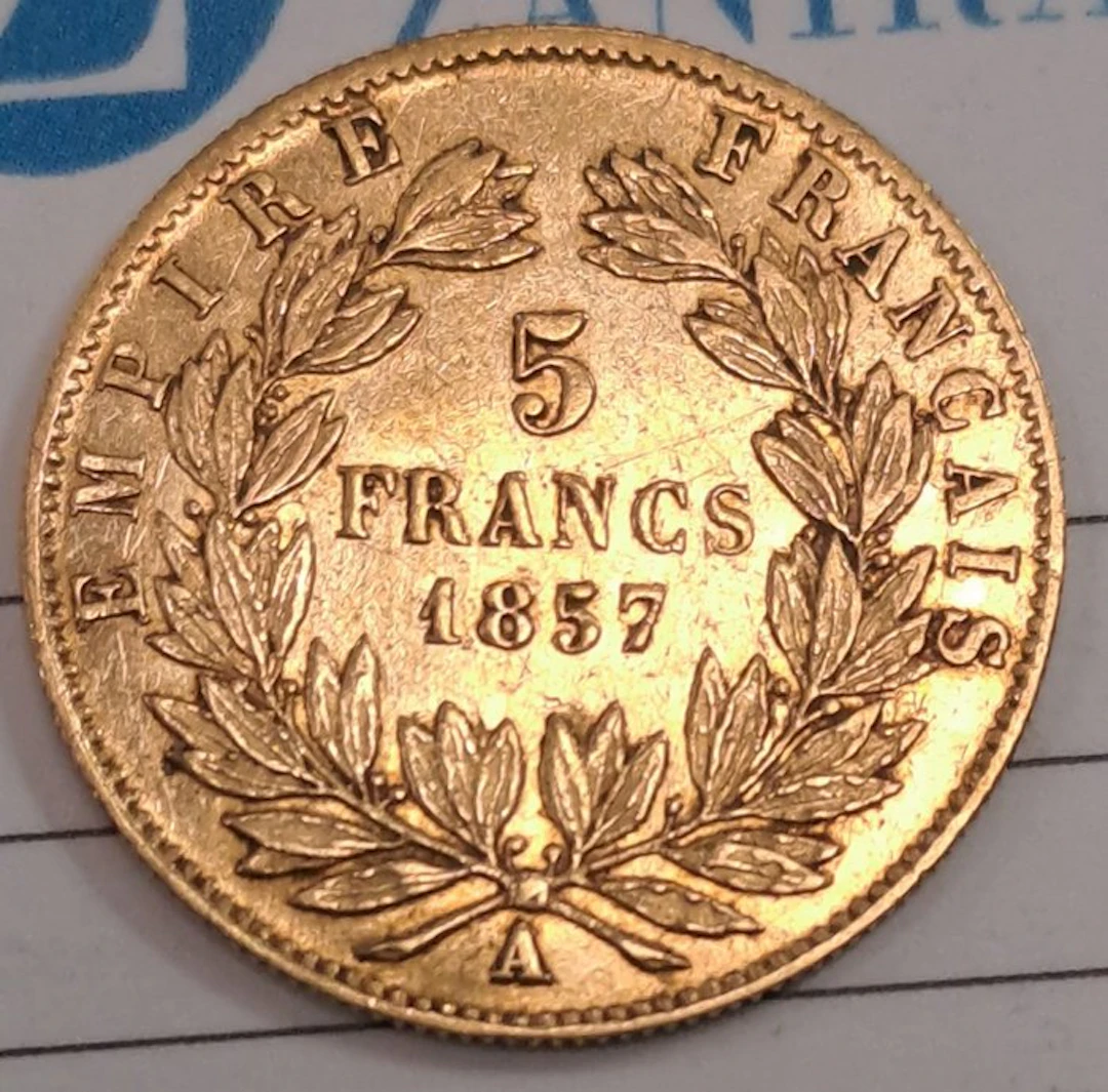 France. Napoléon III. 5 Francs 1857-A, Paris