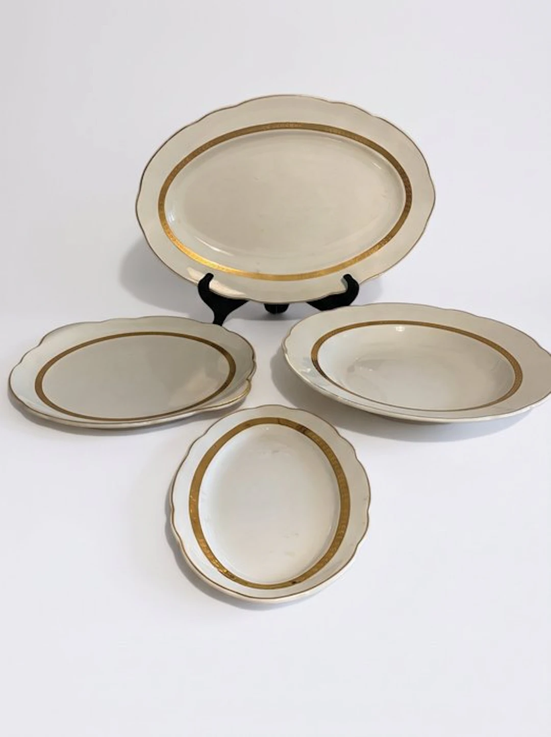 Villeroy & Boch - Serving plate (4) - Porcelain - Villeroy serving dishes