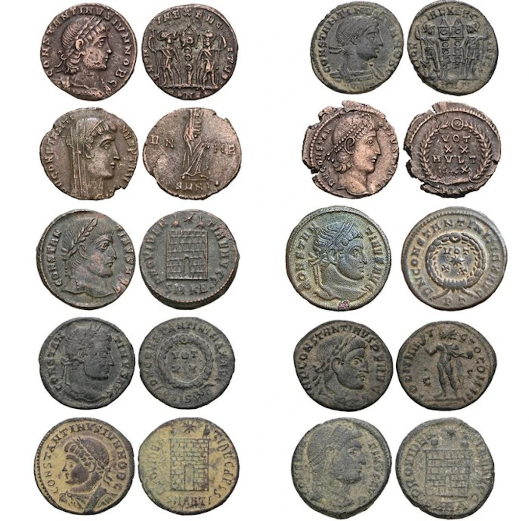 Roman Empire Lot of 10 AE Folles (No reserve price)