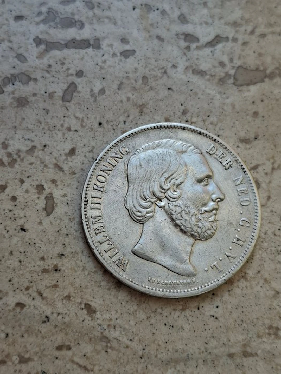Netherlands. Willem III. 2 1/2 Gulden 1853