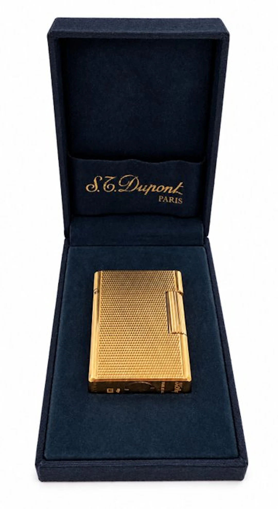 S.T. Dupont - Ligne 2 – 20µ Gold-Plated Diamond Guilloché...