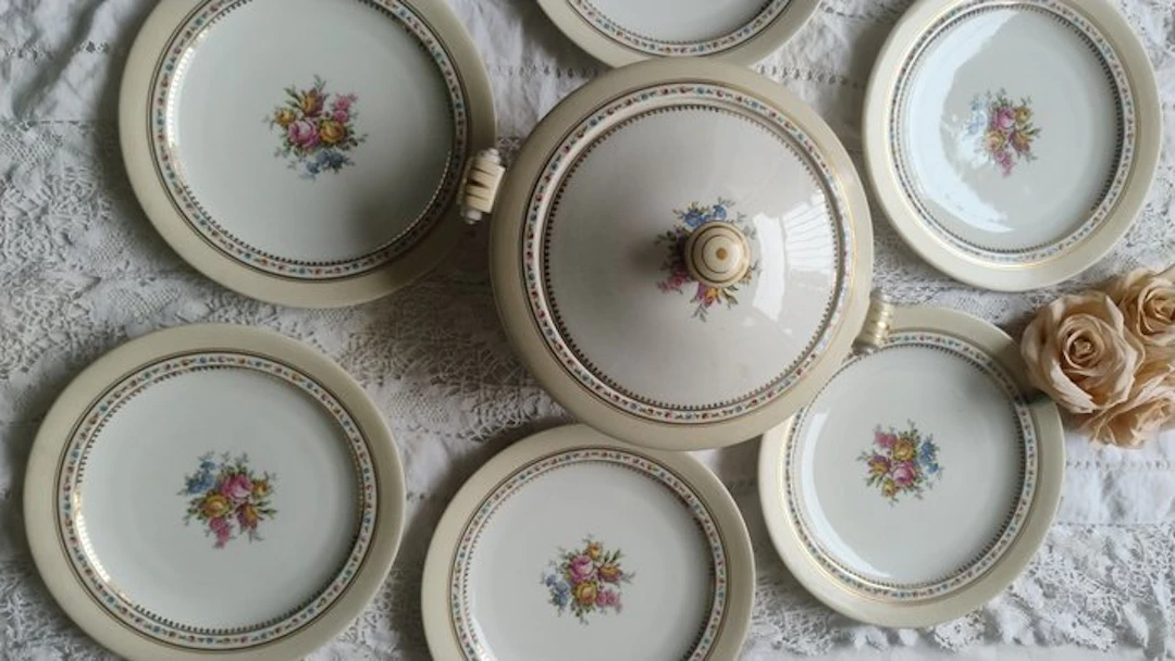Limoges - raynaud - Dinner set for 6 (19) - Porcelain - Table service