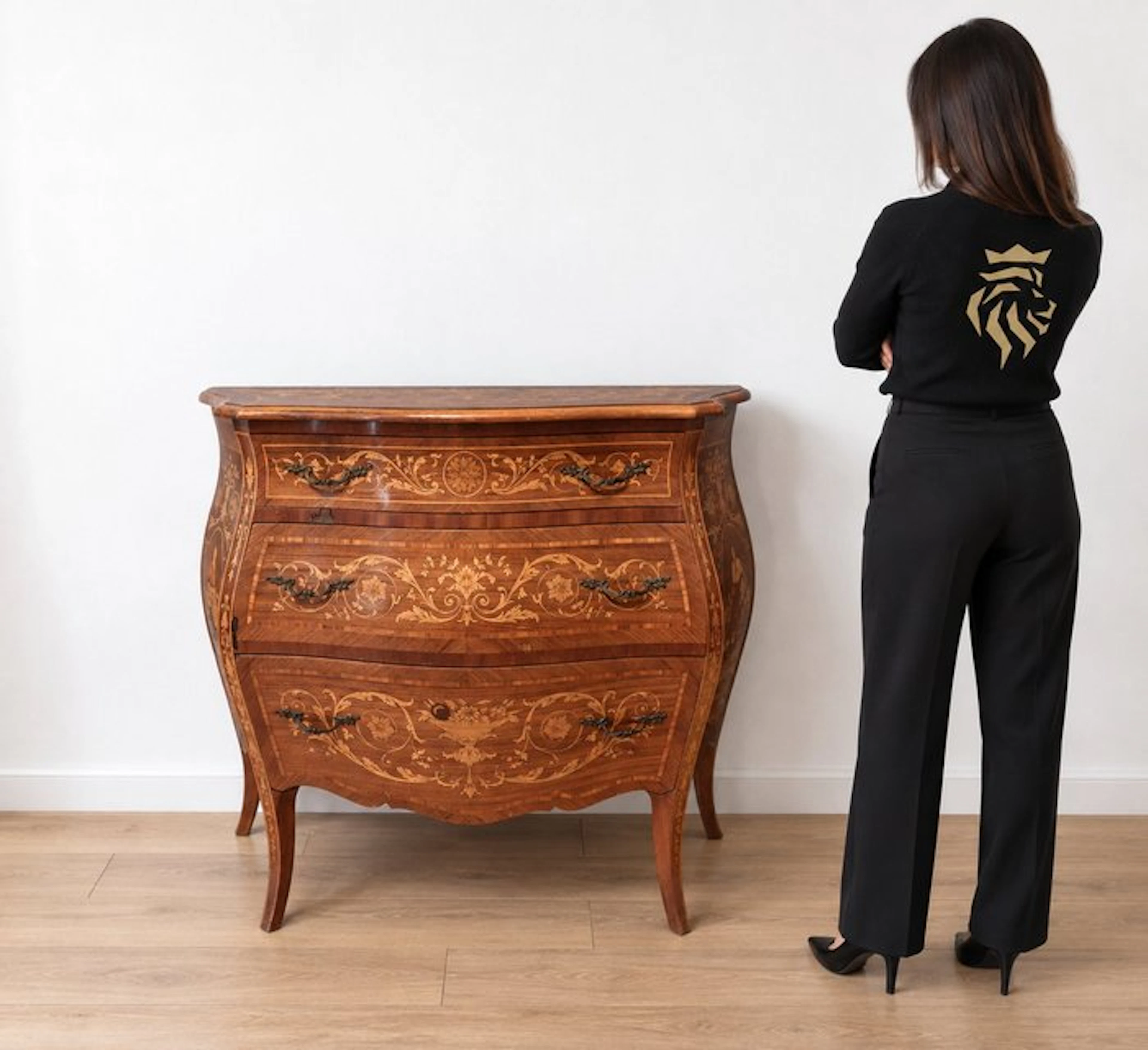Nightstand - Wood - Comoncino Louis XV
