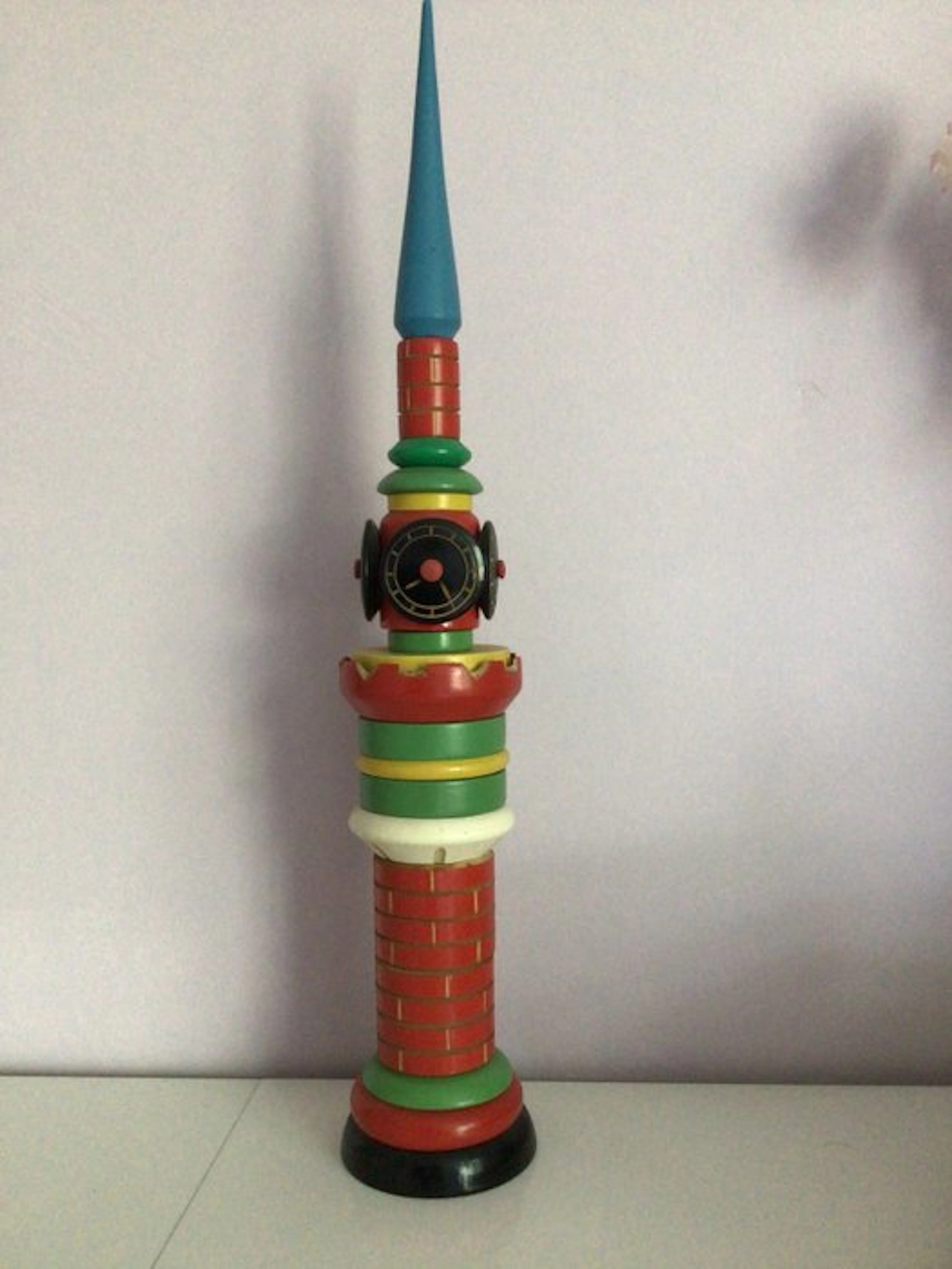 Decorative ornament - Russia - Vintage Sovjet clocktower - 59 cm