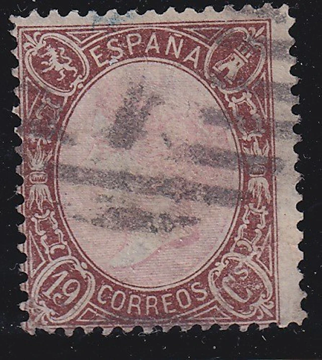 Spain - 1865 - Isabel II - Edifil 77 - 19 cuartos