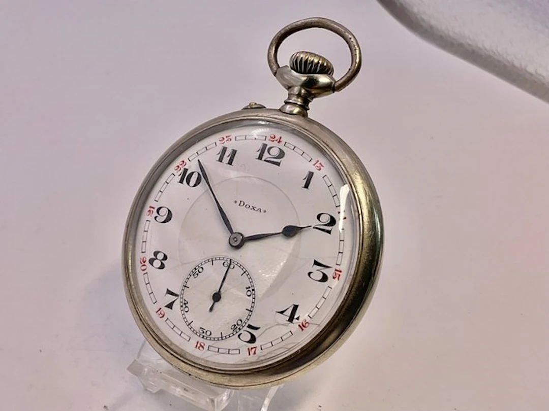 Doxa Metal Argentan . Quadrante 12/24 ore . 1910 . - 1900-1949