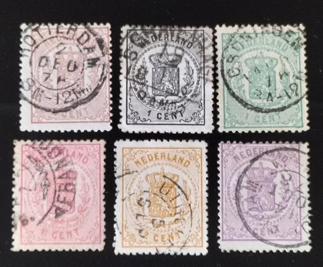 Netherlands 1869/1871 - Weapon series - Nvph 13/18