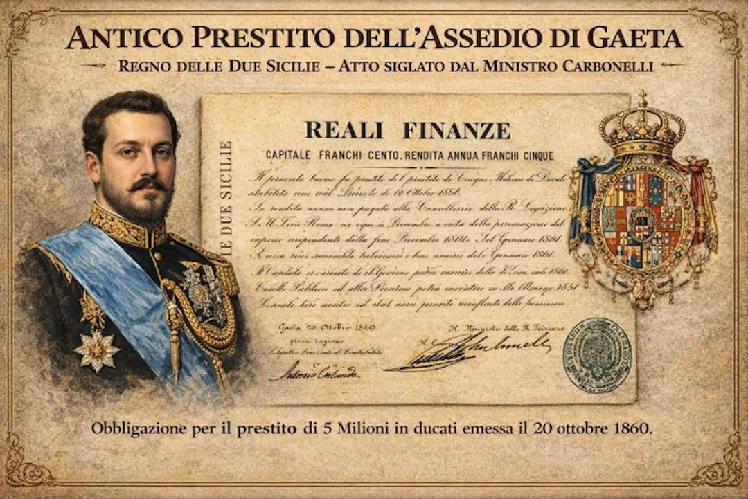 Italy. - 100 Francs 1860 - Regno delle Due Sicilie...