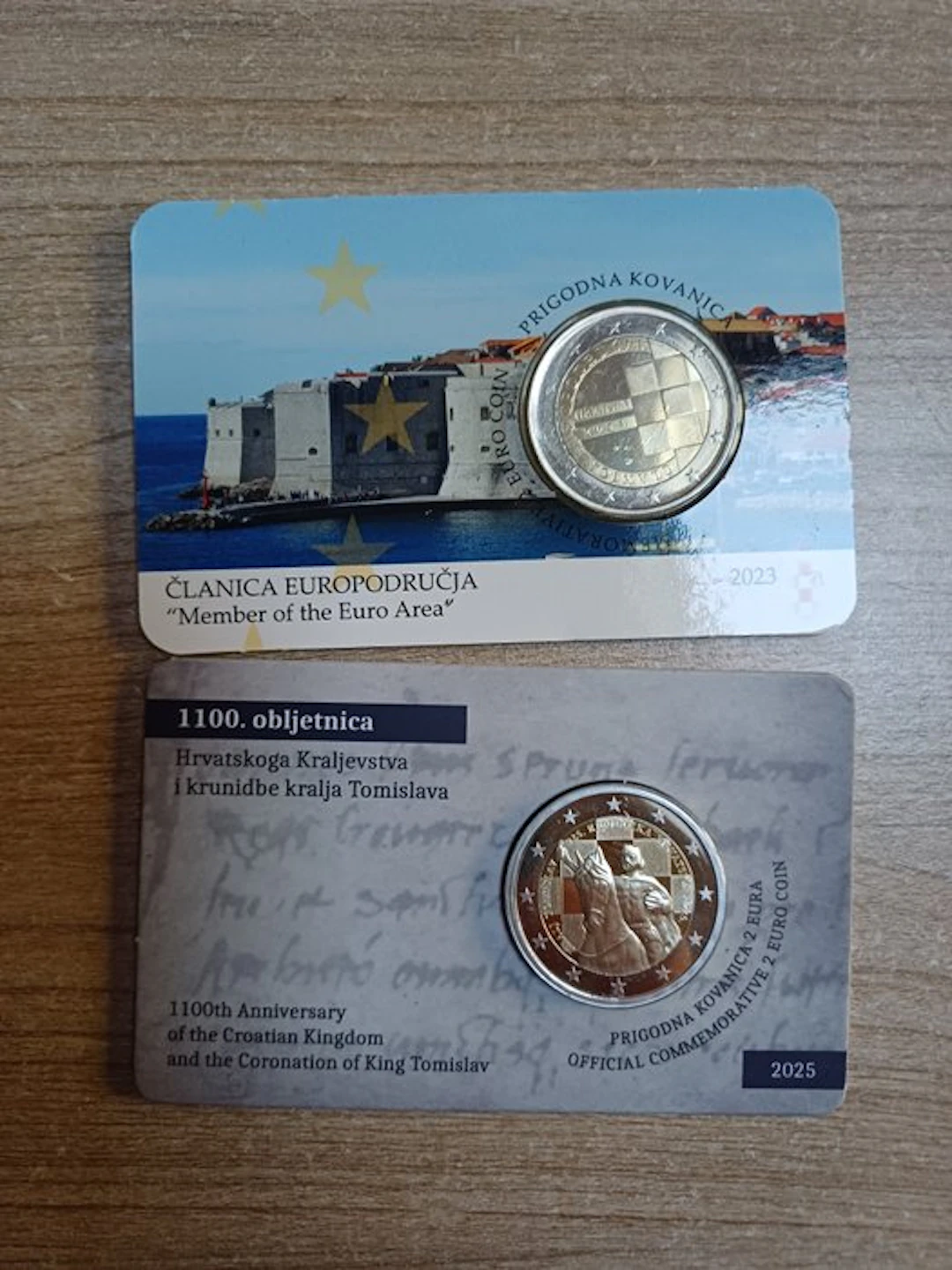 Croatia. 2 Euro 2023/2025 "Member of Euro Area" + "King...