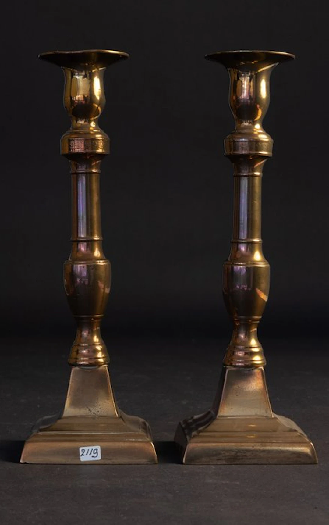 Candleholder (2) - Brass