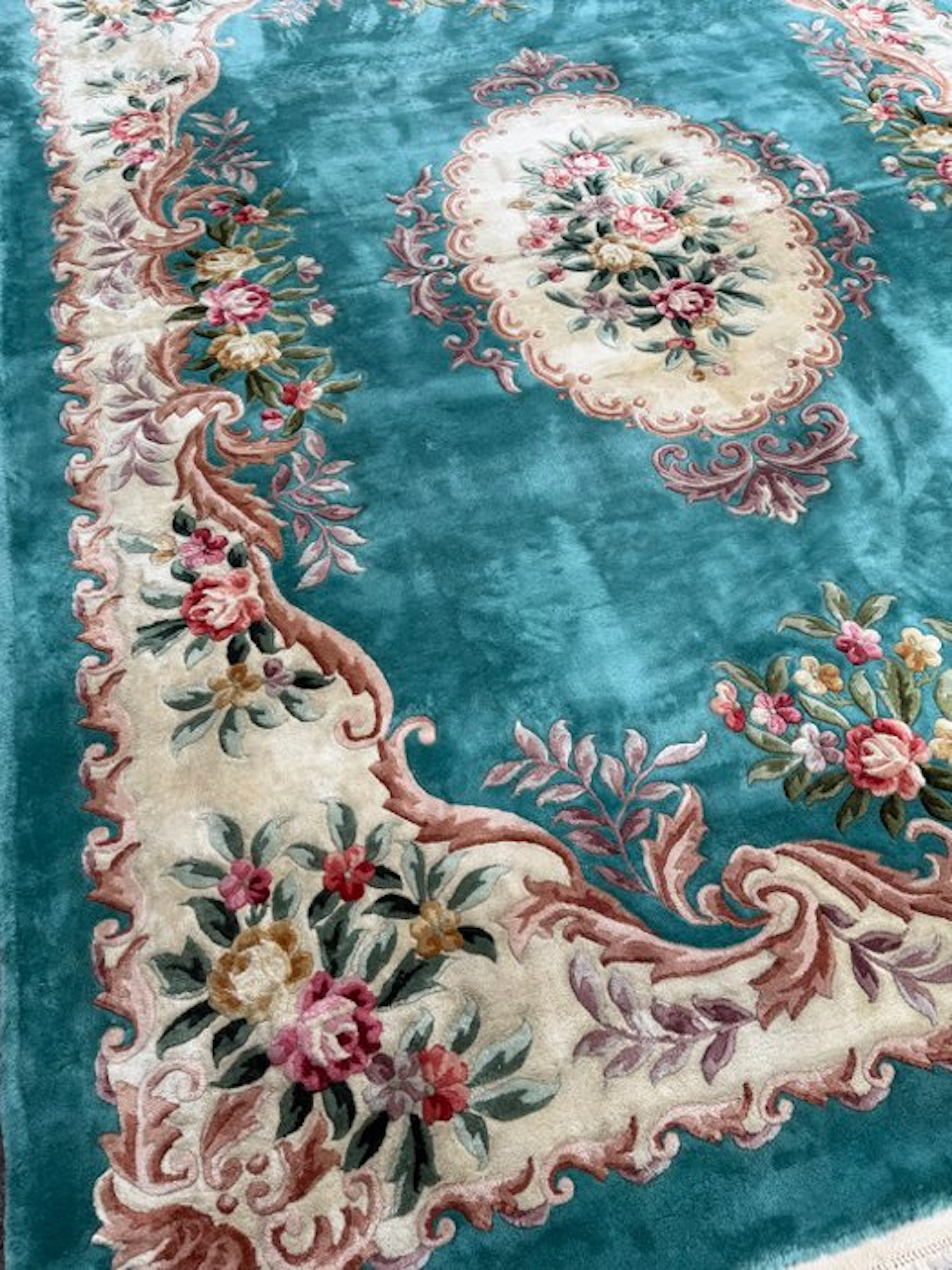 Aubusson rug - cleaned - hand-knotted - wool - Carpet - 374 cm - 274 cm