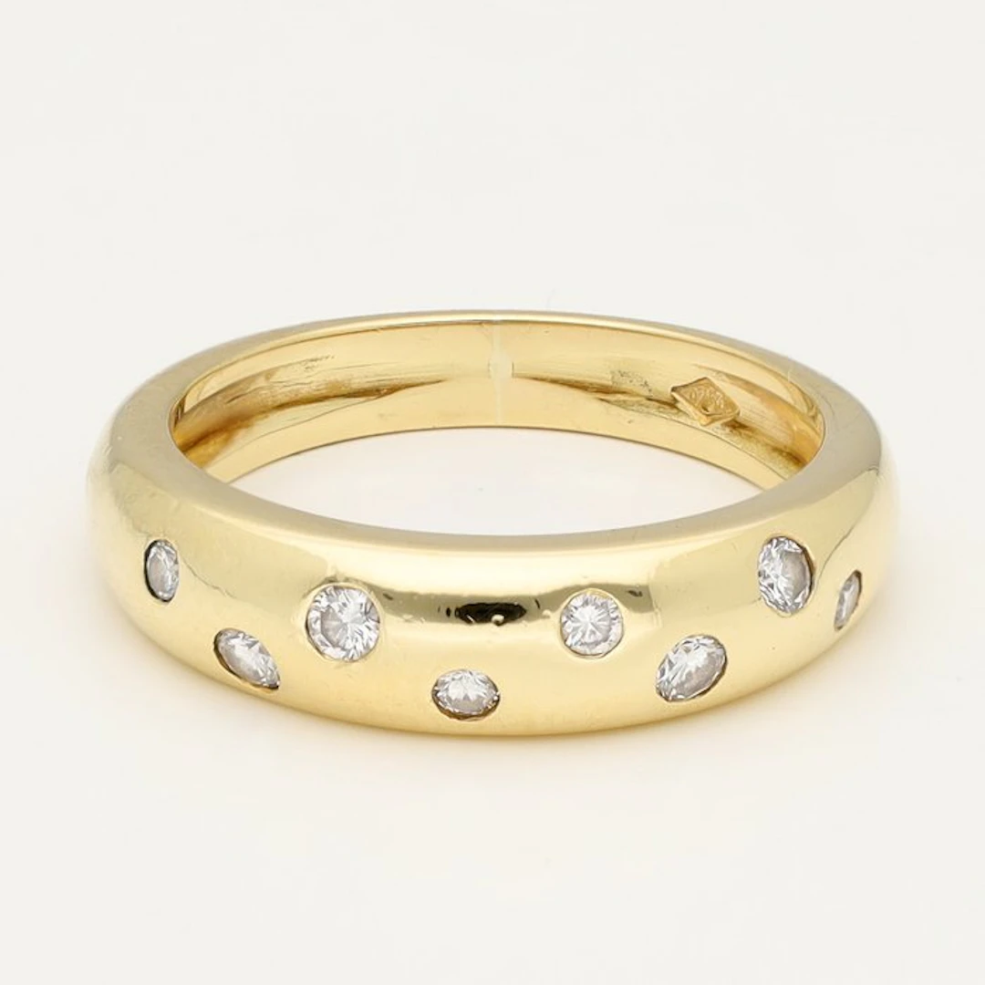 Ring - 18 kt. Yellow gold Diamond (Natural)