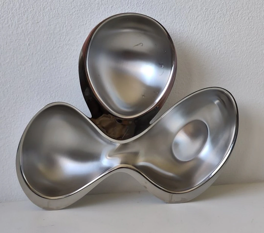 Alessi - Ron Arad - Platter - Babyboop 3-section tray - Steel