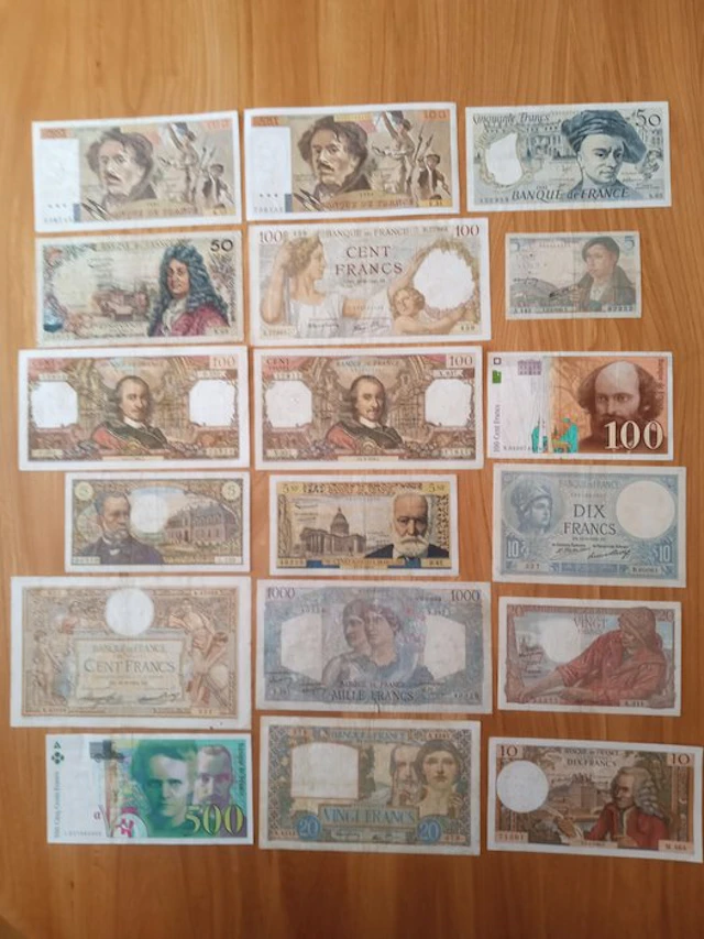 France. - 18 Banknotes - Various Dates (No reserve price)