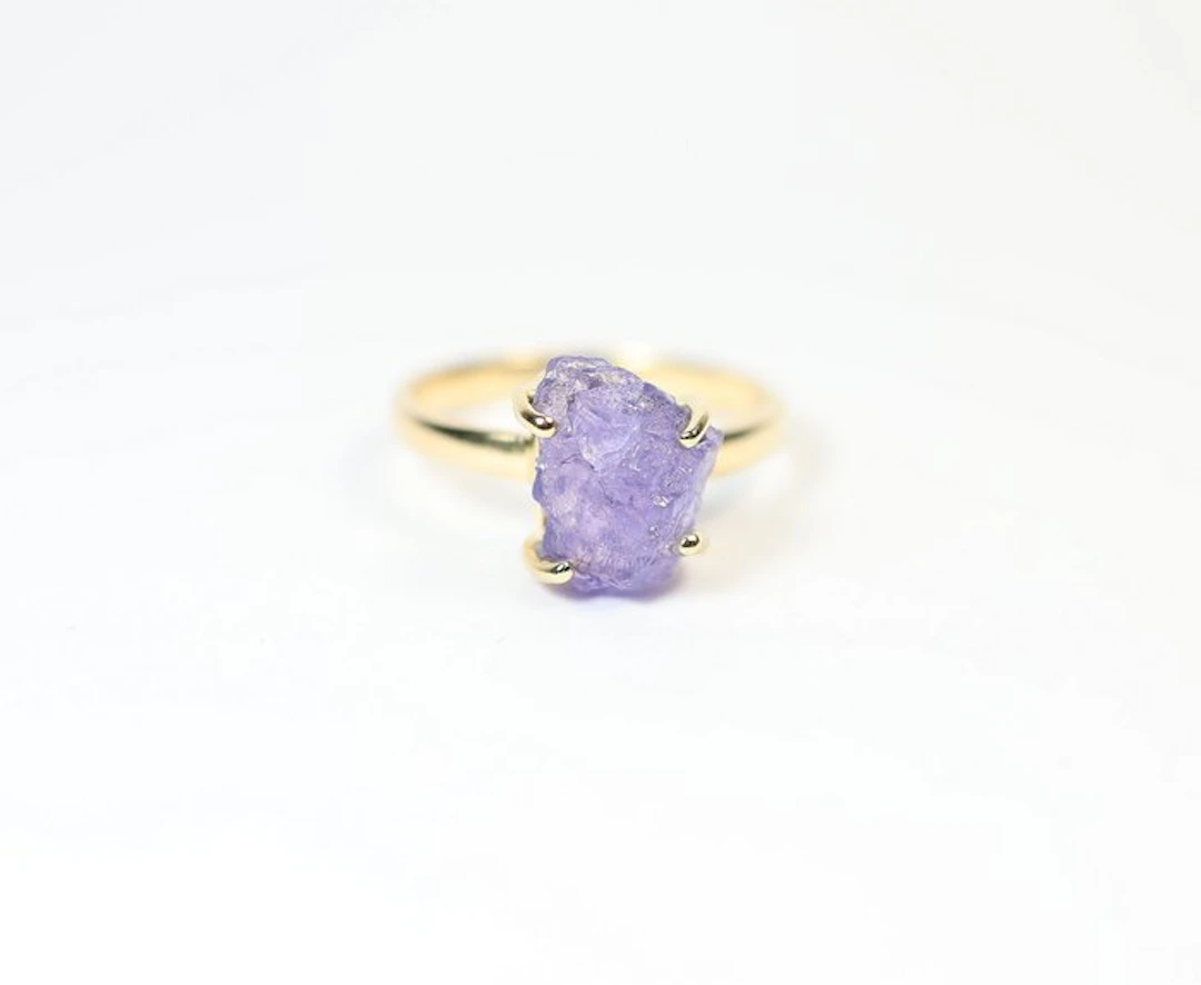Tanzanite Ring / raw / new- 2.92 g - (1)