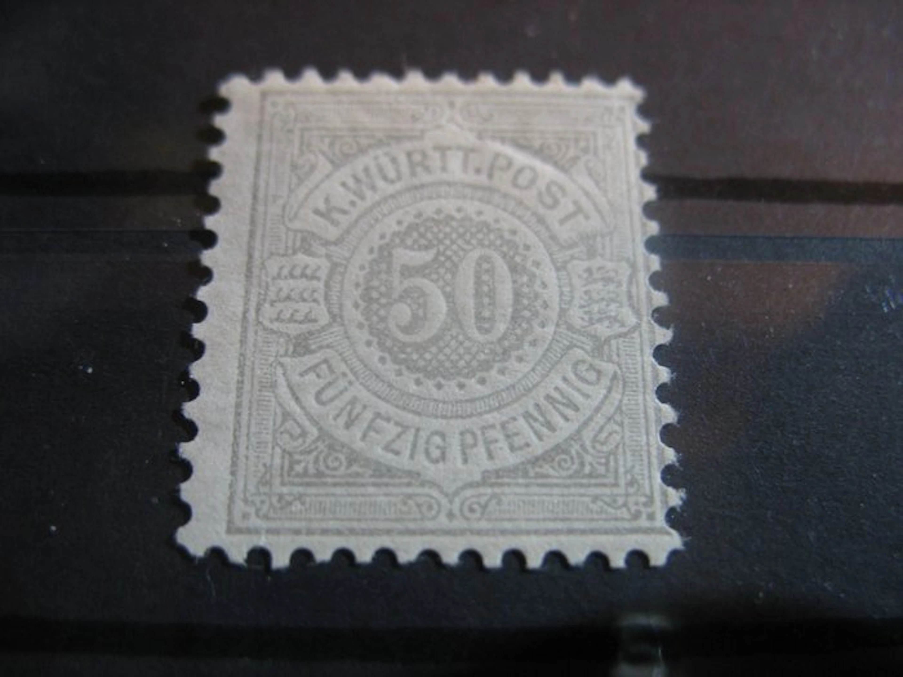 Württemberg - Michel number 49, fold margin