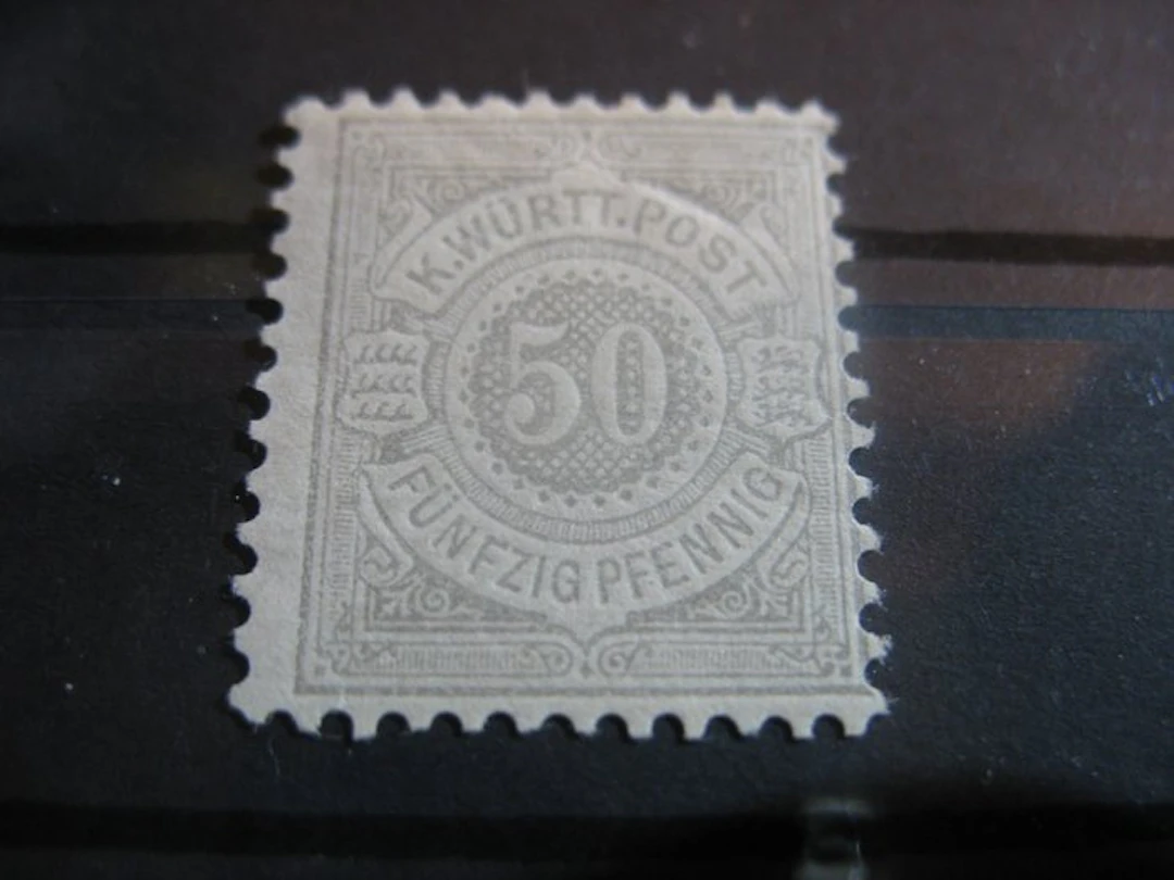 Württemberg - Michel number 49, fold margin