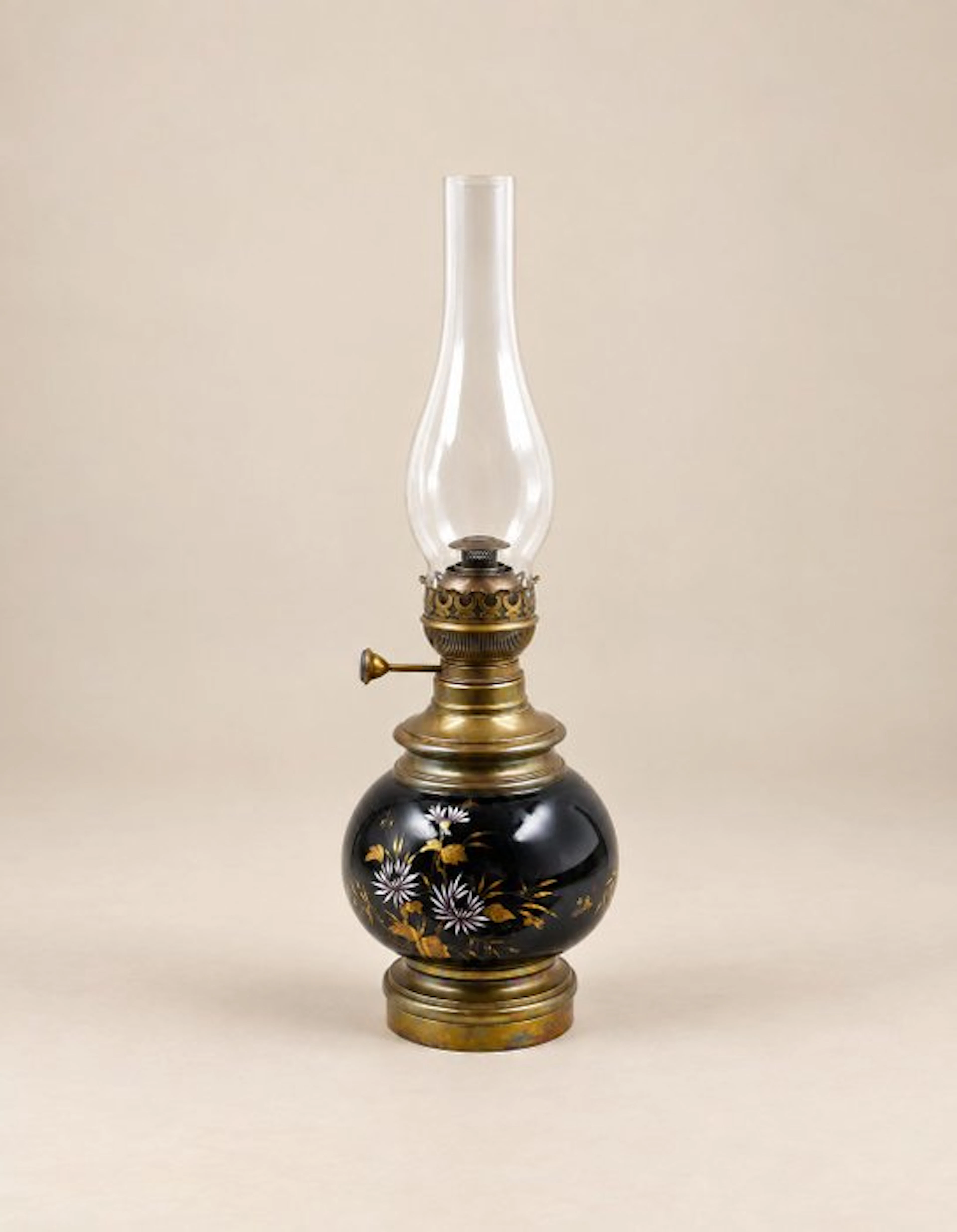 BEG Gladiator Paris - Kerosene lamp - Glass, Brass, Ceramic
