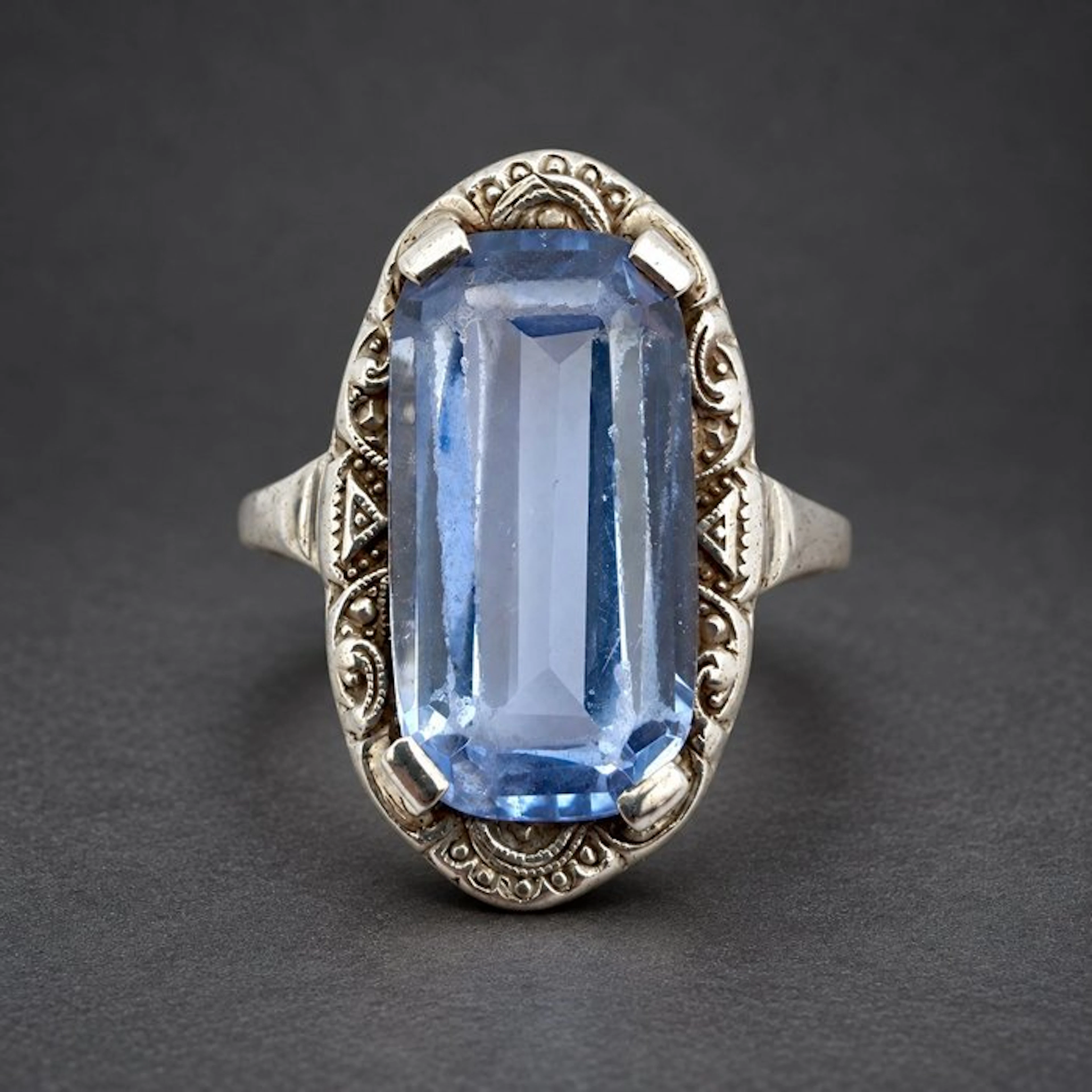 Silver - Ring - Art Deco ca. 1930s