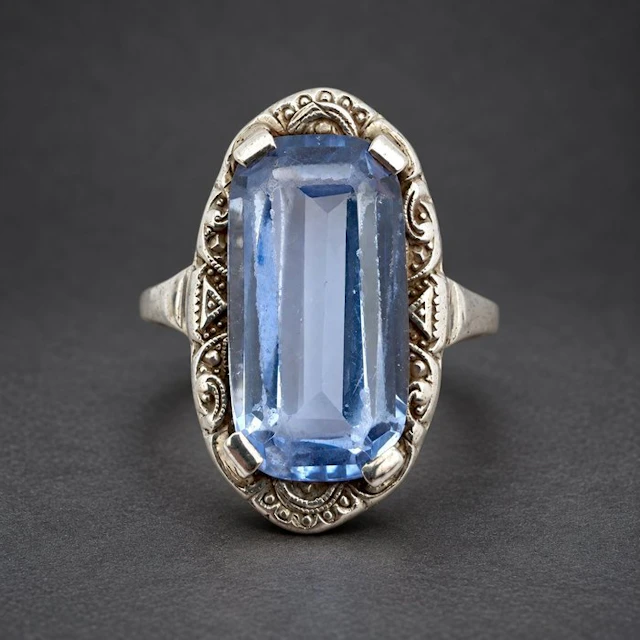 Silver - Ring - Art Deco ca. 1930s