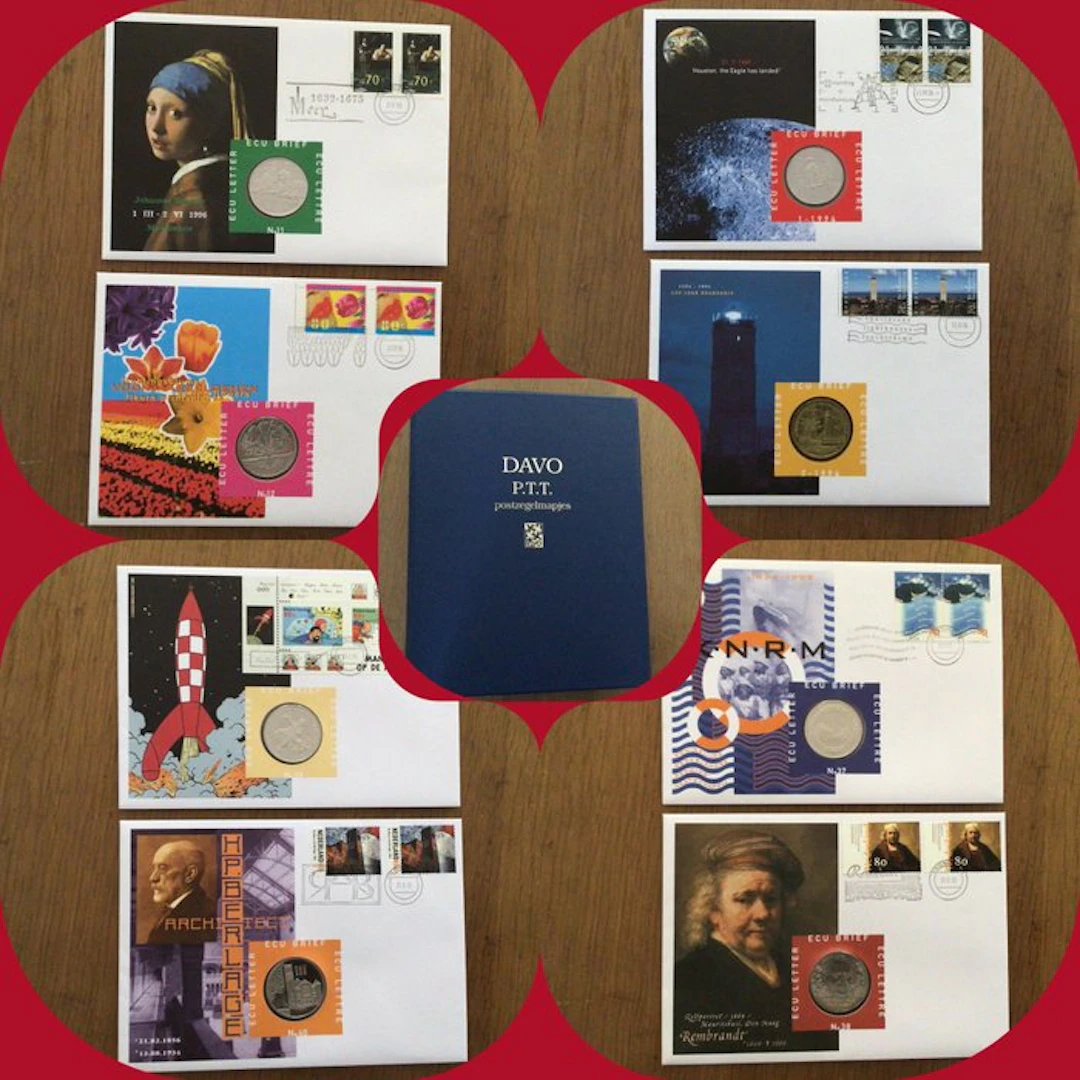 Complete verzameling van de officiële Nederlandse ECU-brieven