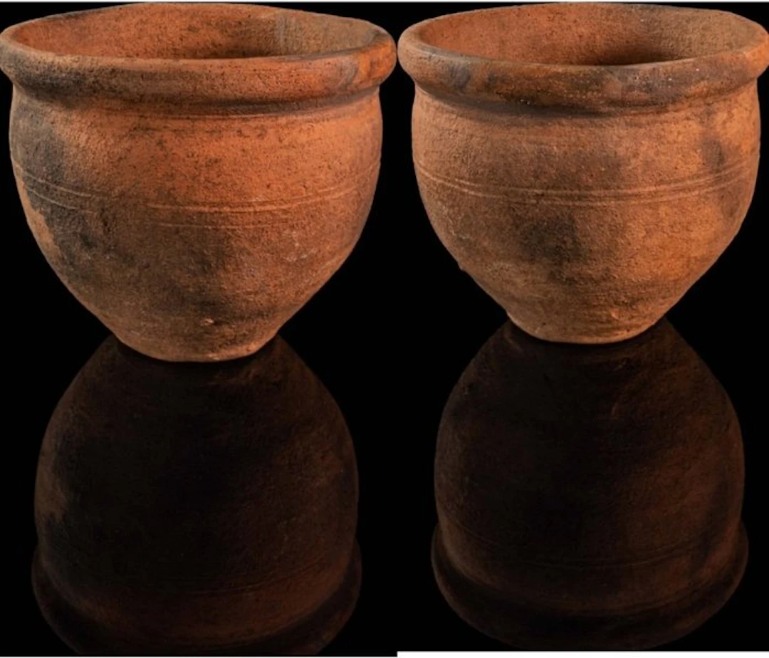 Early medieval Ceramic Merovingian ceramic vessel from...