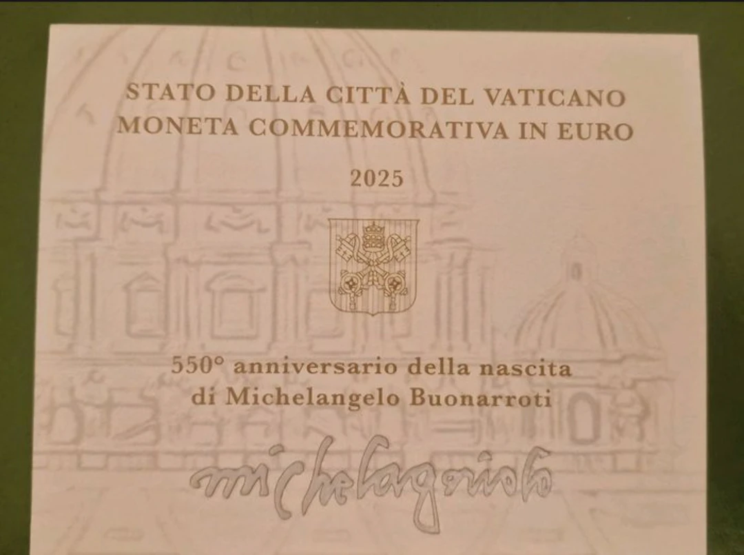 Vatican. 2 Euro 2025 "Michelangelo" (No reserve price)