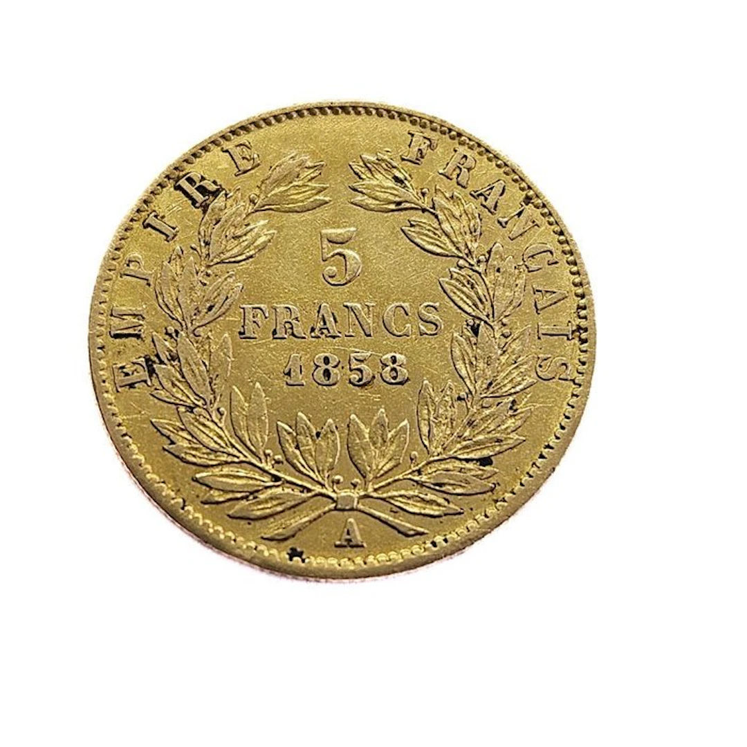 France. Napoléon III. 5 Francs 1858-A, Paris