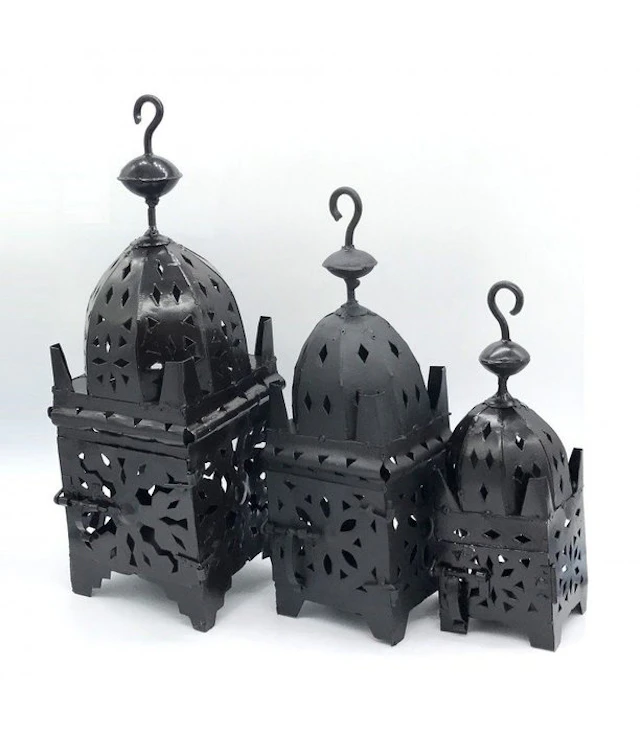 Lantern (3) - Andalusian lanterns - Iron - Moroccan iron lantern