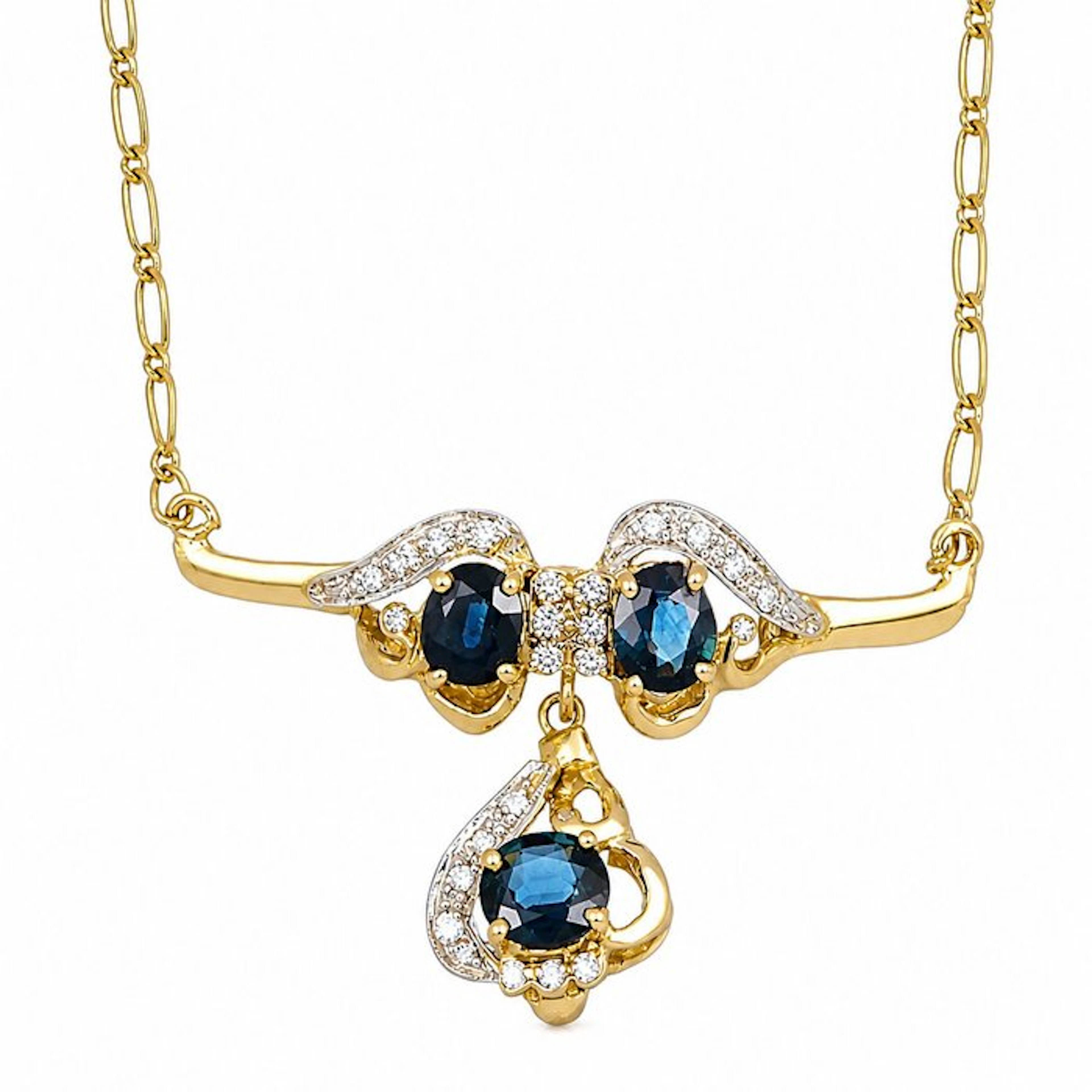 Necklace with pendant - 18 kt