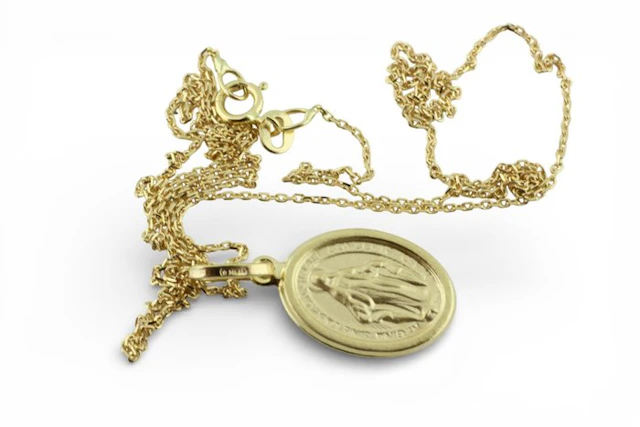 Necklace with pendant - 18 kt. Yellow gold