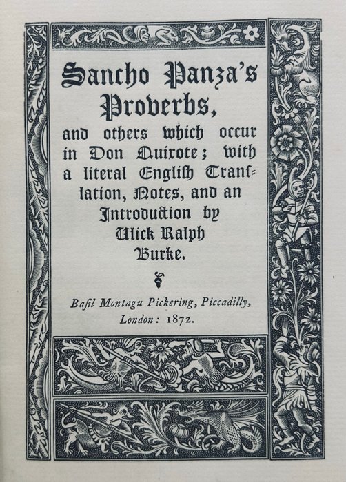 Ulick Ralph Burke Sancho Panza s Proverbs First And Barnebys ulick-ralph-burke-sancho-panza-s-proverbs-first-and-barnebys