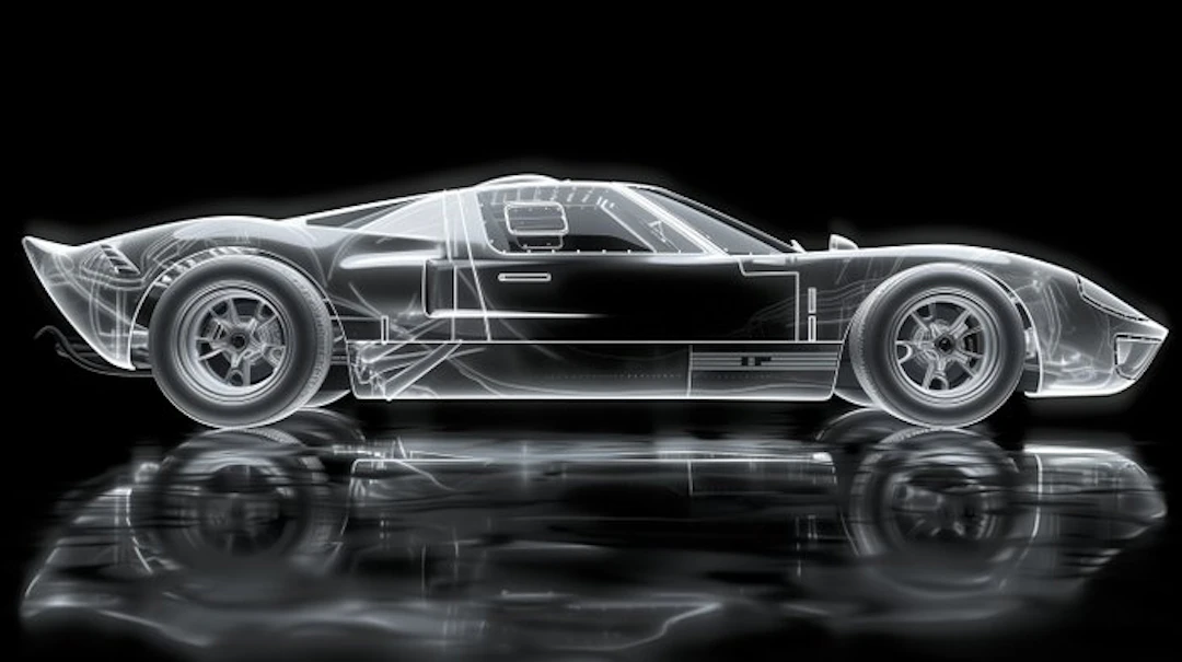 CREATIVE_HUB - FORD GT40 - 1964 in XRAY style