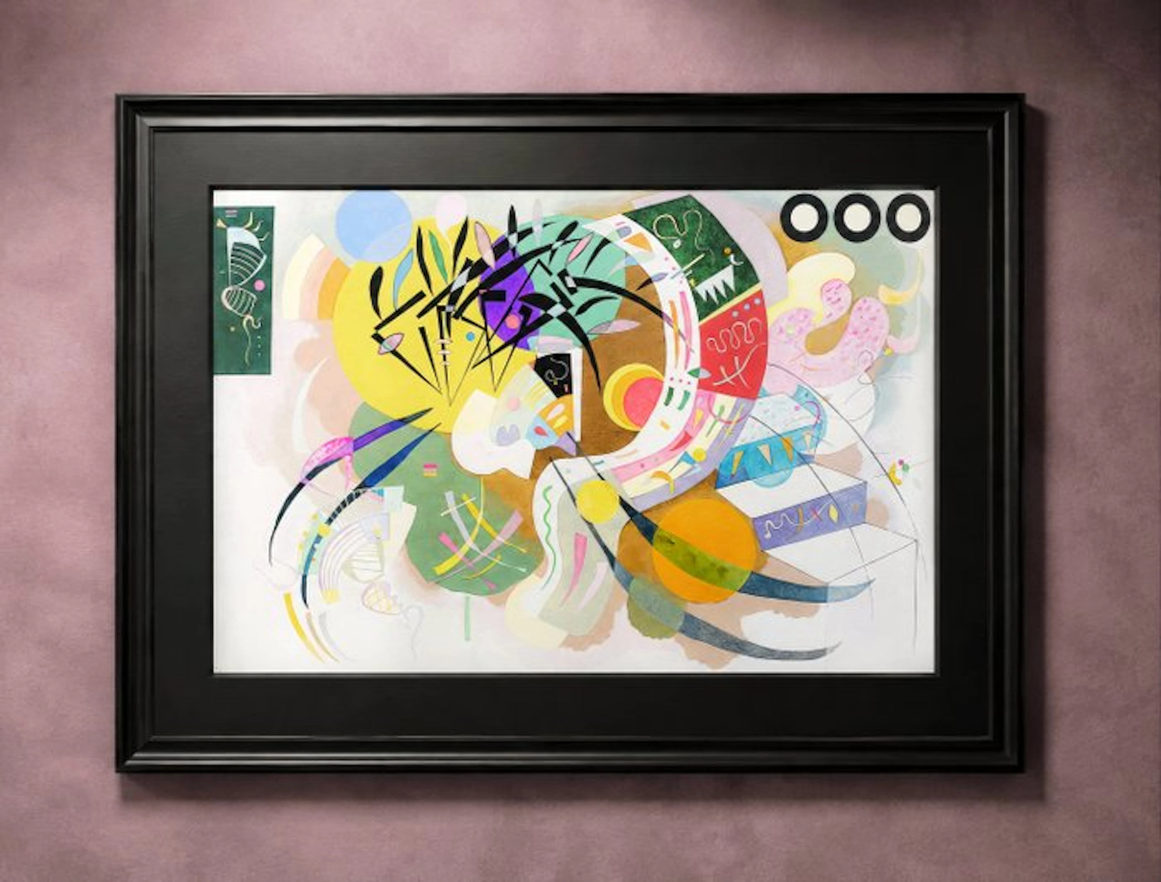 Wassily Kandinsky (1866-1944) (after) - "Dominant Curve, 1936"
