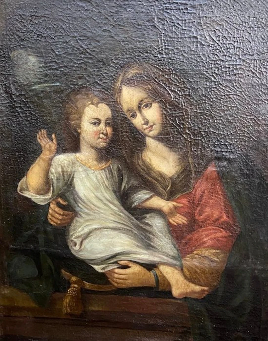 Italian school (XVII) - Madonna con Bambino - XL format
