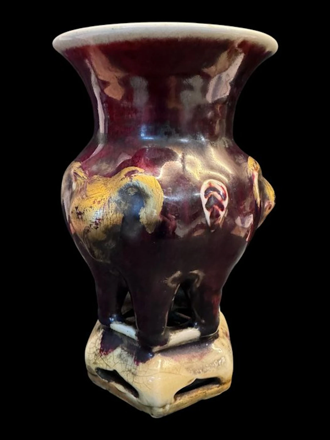 Oxblood vase - Porcelain - China - 20th century
